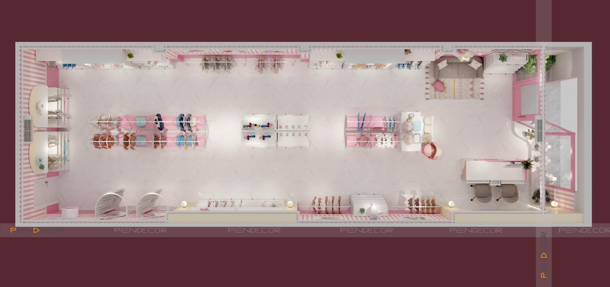 Thiết Kế Shop Thời Trang Trẻ Em Angela Baby