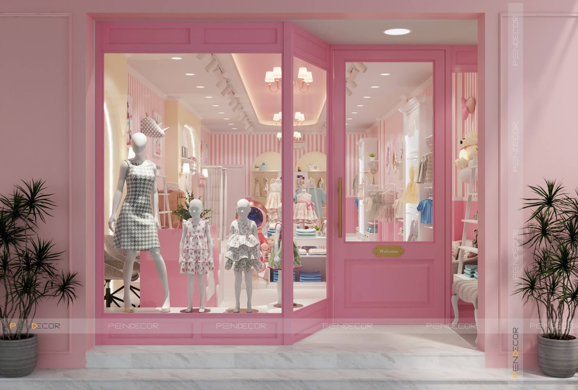 Thiết Kế Shop Thời Trang Trẻ Em Angela Baby