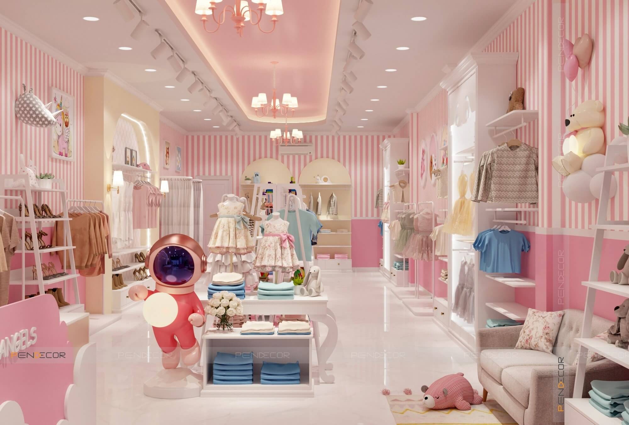Thiết Kế Shop Thời Trang Trẻ Em Angela Baby