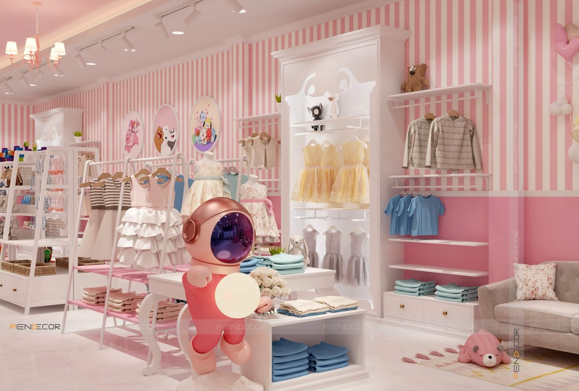 Thiết Kế Shop Thời Trang Trẻ Em Angela Baby