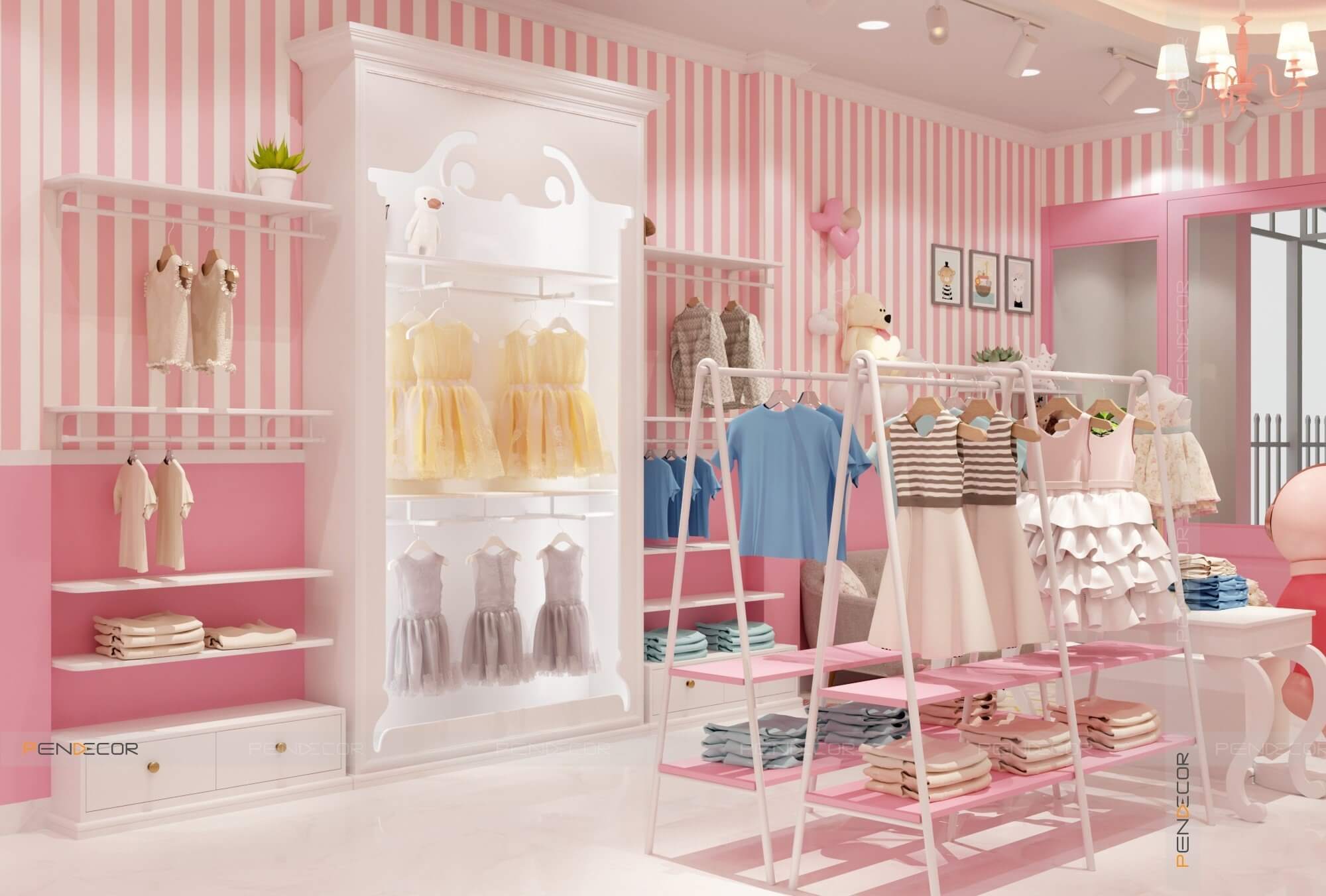 Thiết Kế Shop Thời Trang Trẻ Em Angela Baby