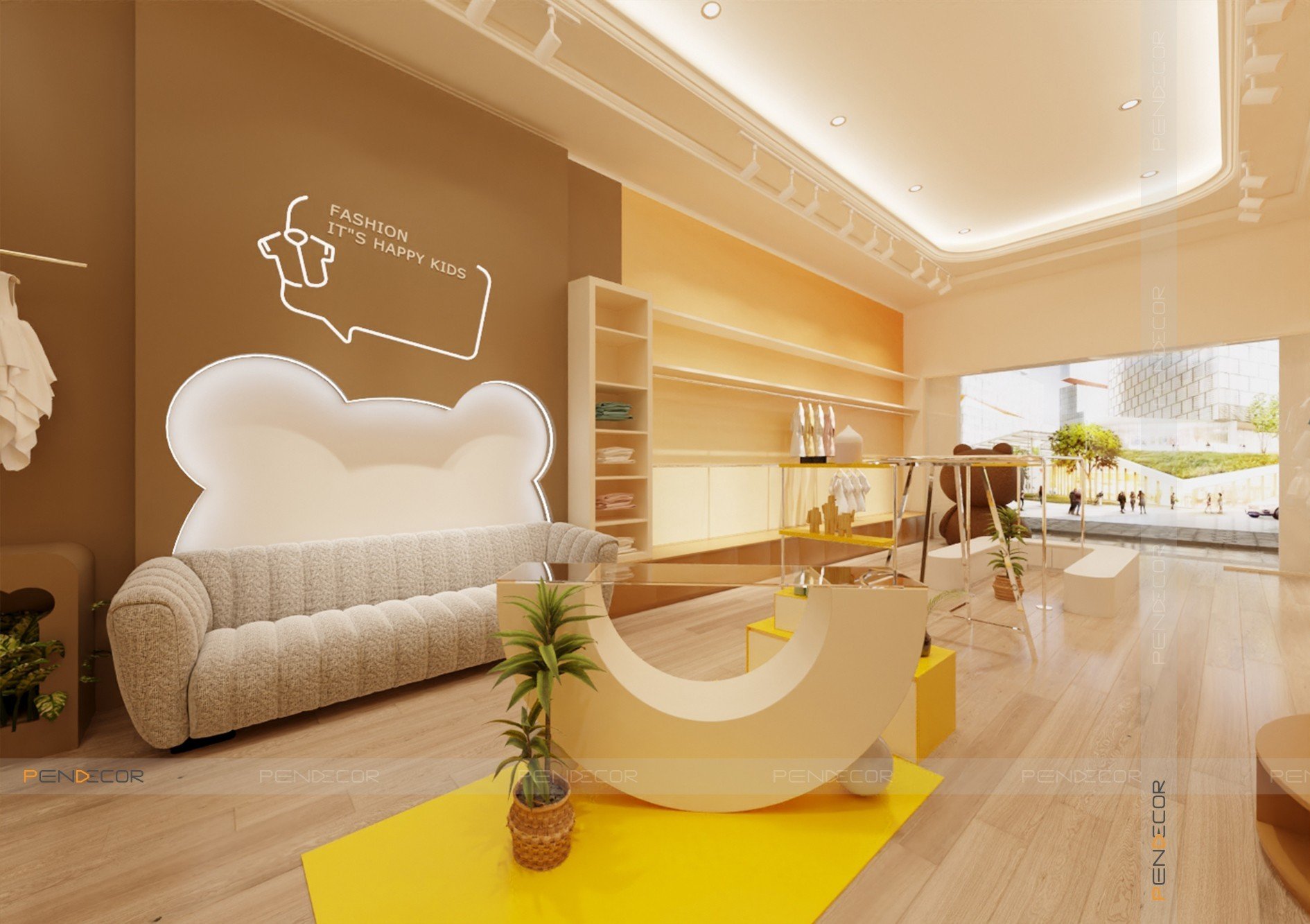 Thiết Kế Shop Thời Trang Trẻ Em Happy Kids