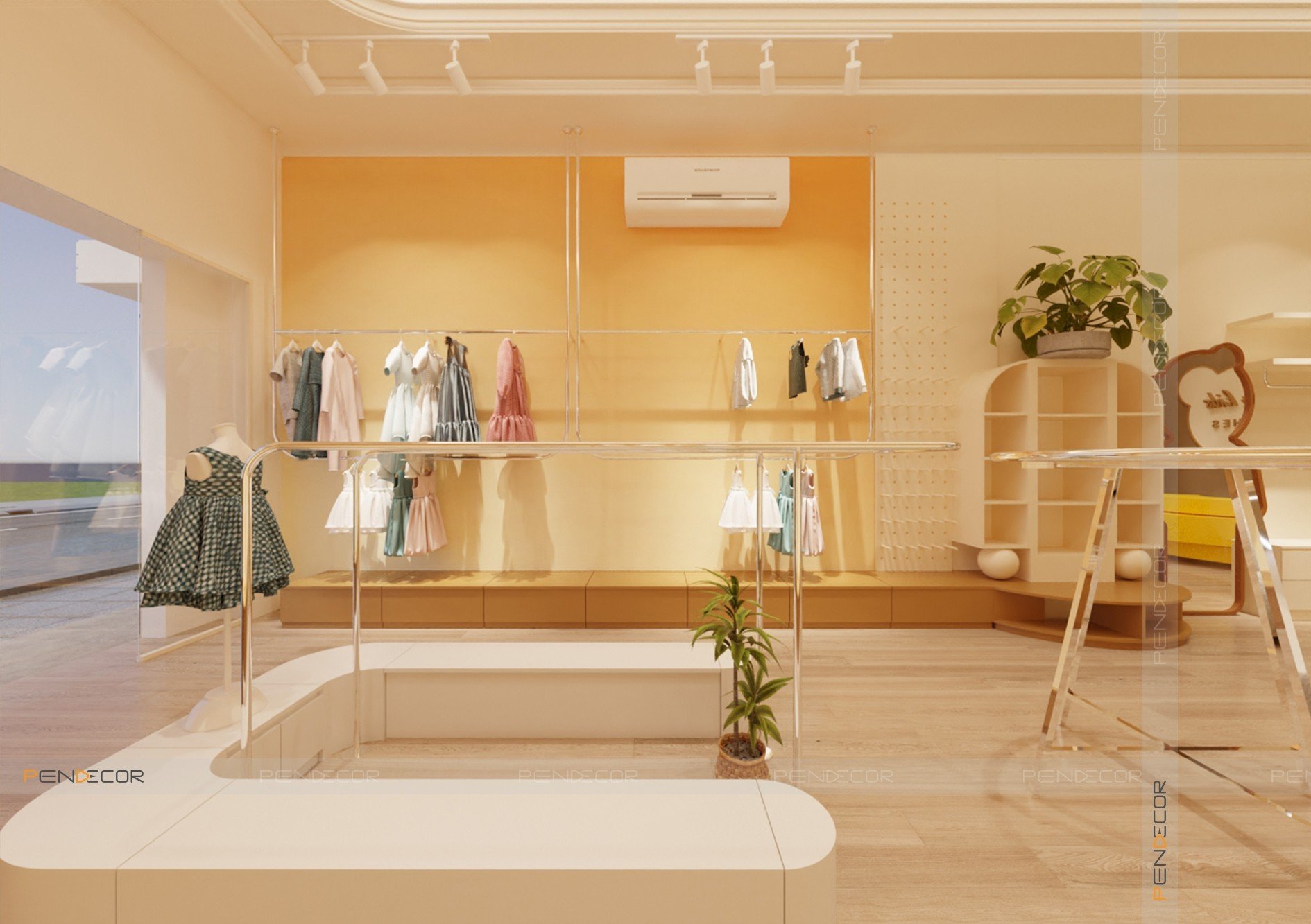 Thiết Kế Shop Thời Trang Trẻ Em Happy Kids