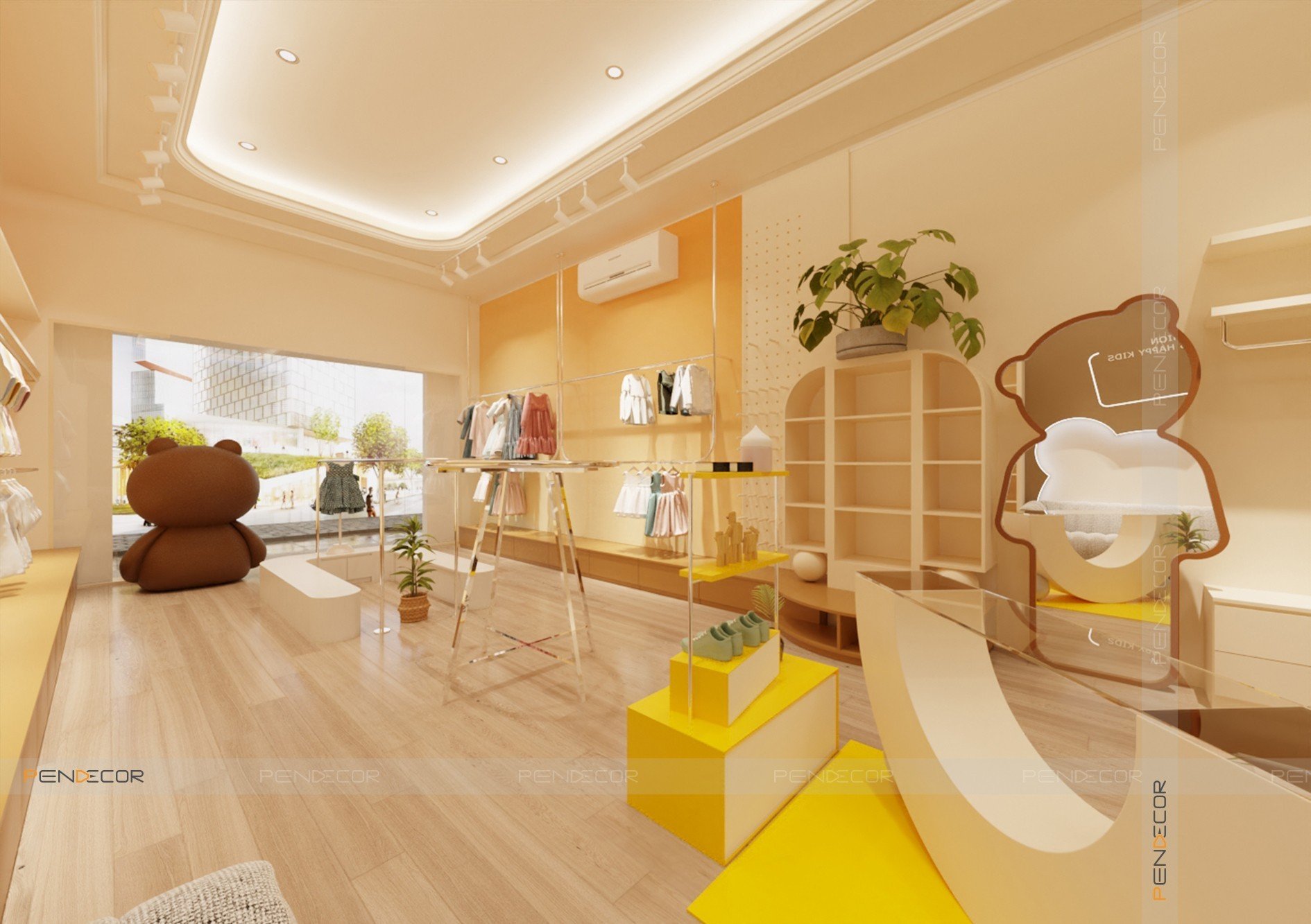 Thiết Kế Shop Thời Trang Trẻ Em Happy Kids