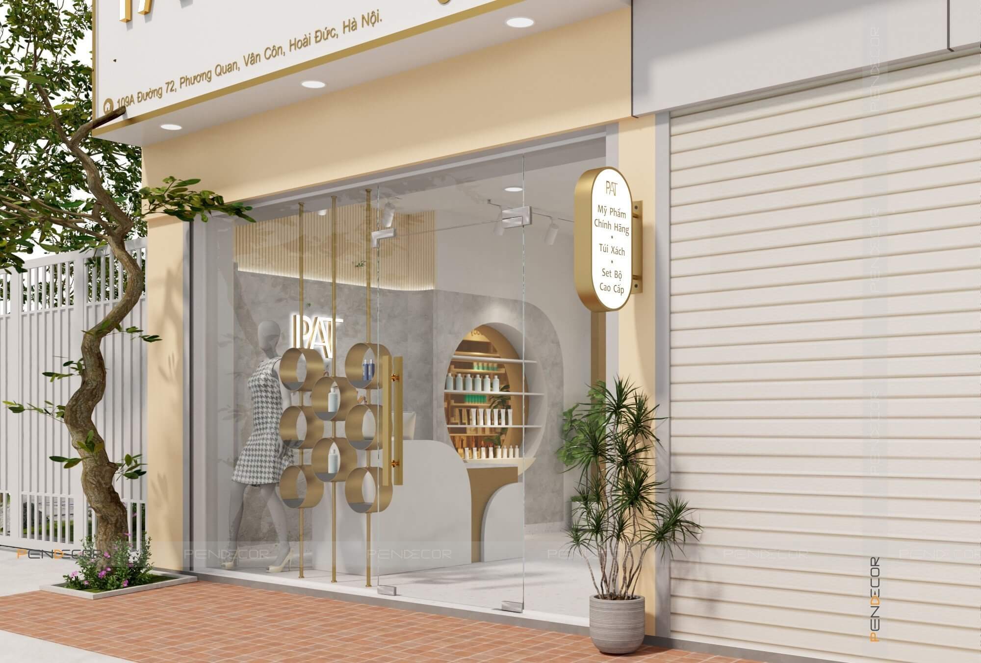 Thiết kế shop mỹ phẩm Phạm Ái Tiên