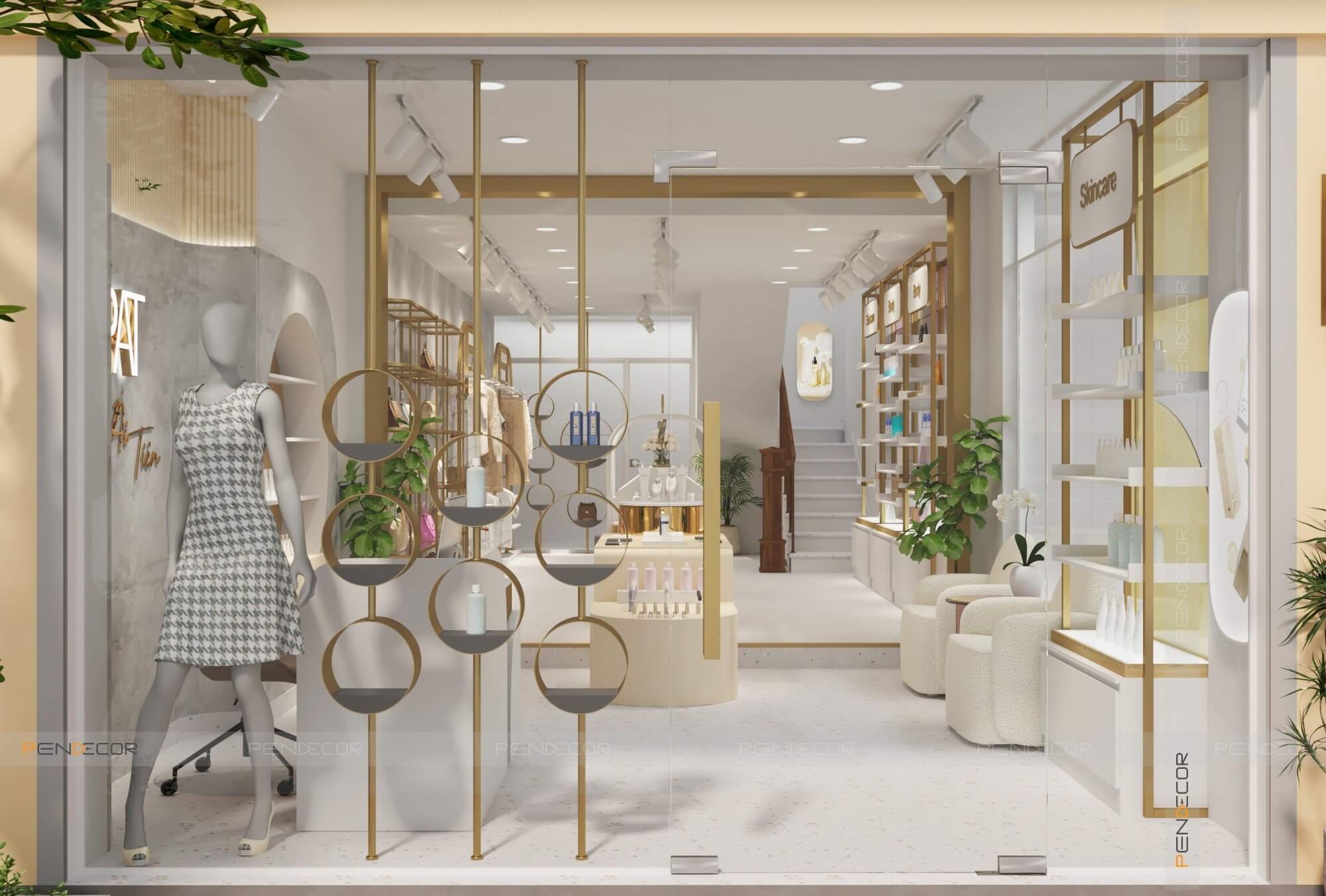 Thiết kế shop mỹ phẩm Phạm Ái Tiên