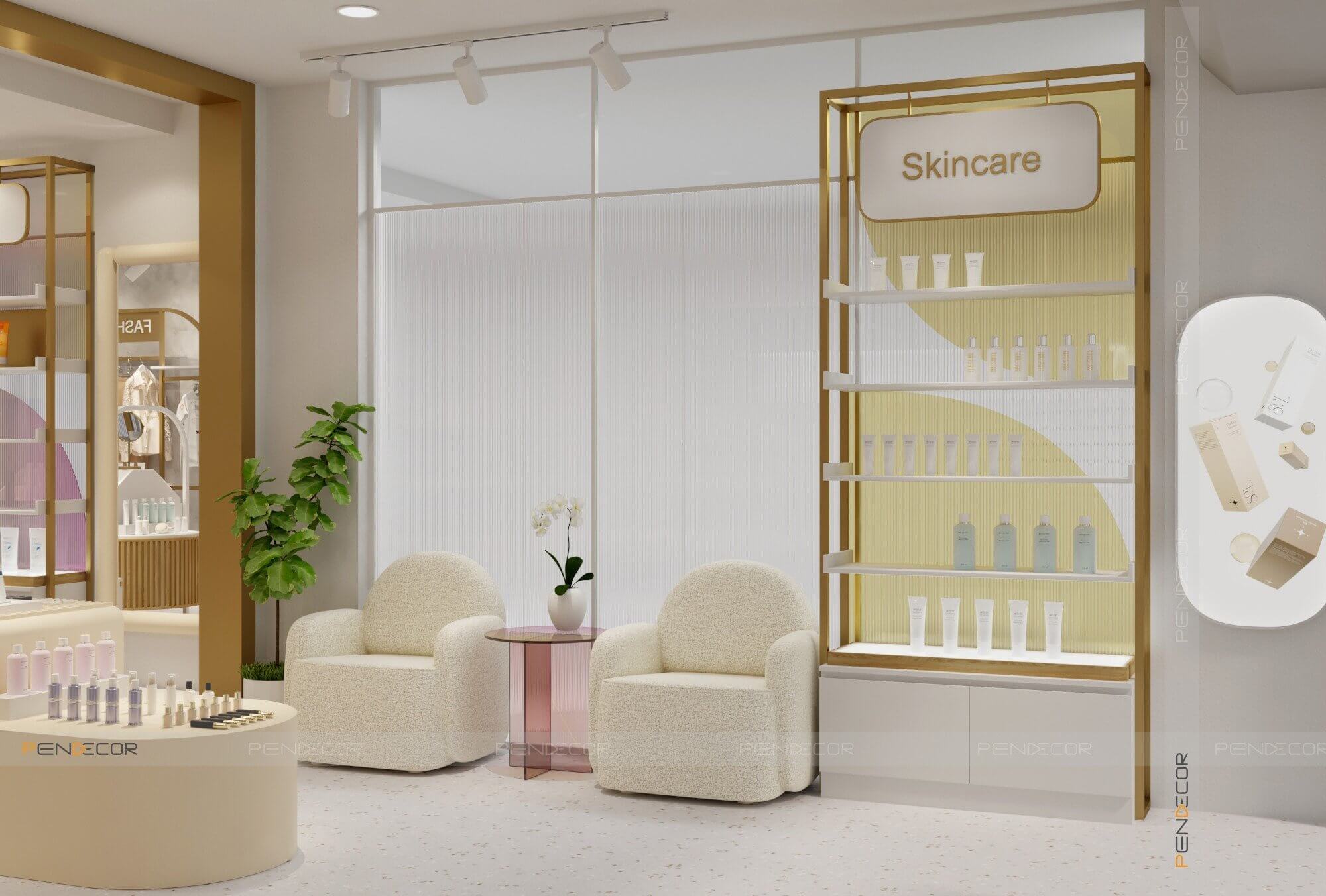 Thiết kế shop mỹ phẩm Phạm Ái Tiên