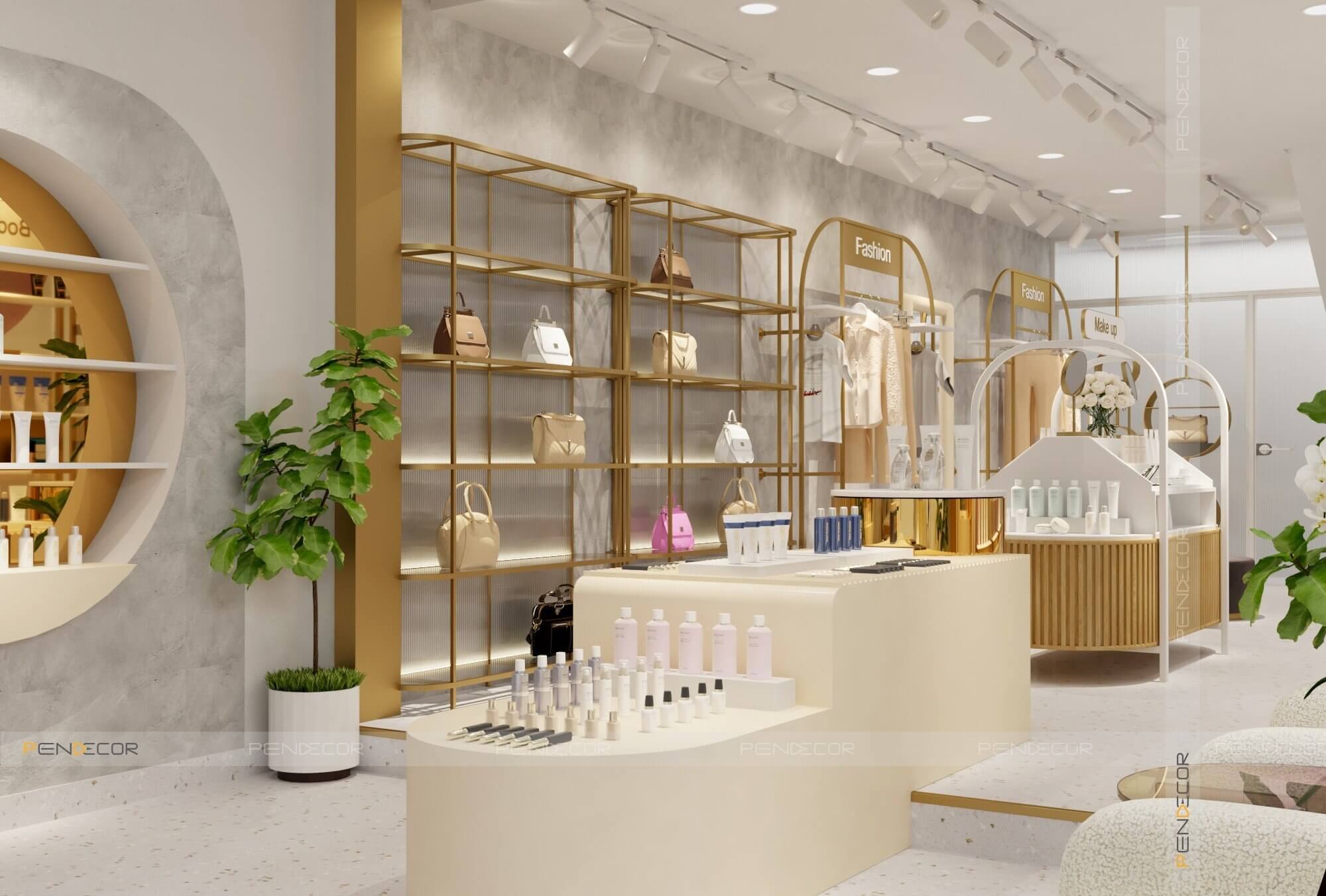 Thiết kế shop mỹ phẩm Phạm Ái Tiên