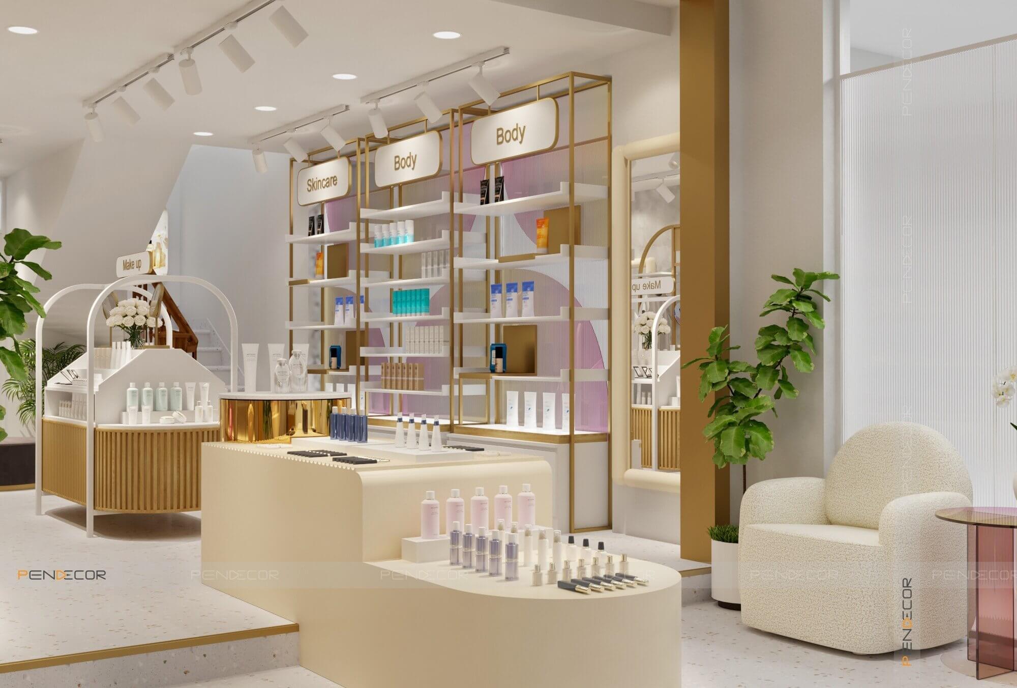 Thiết kế shop mỹ phẩm Phạm Ái Tiên