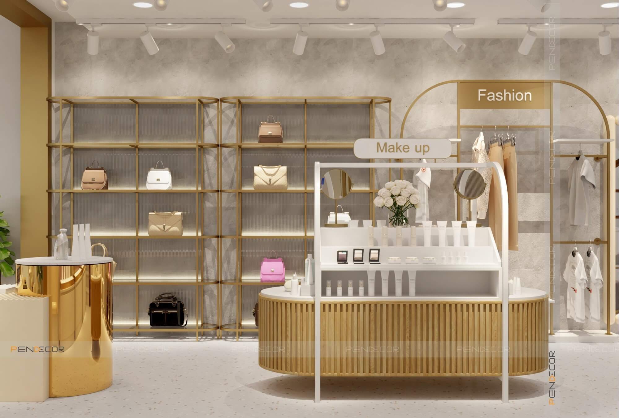 Thiết kế shop mỹ phẩm Phạm Ái Tiên