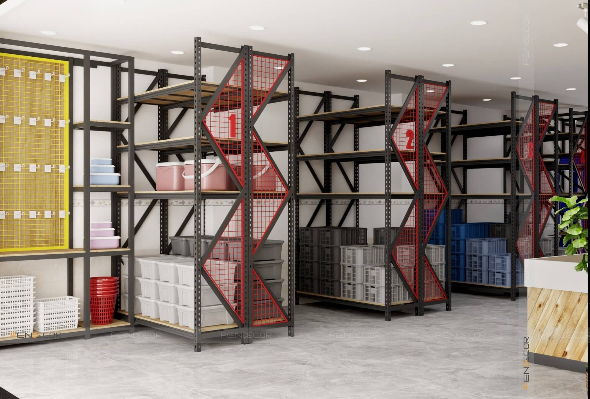 Thiết Kế Showroom Nhựa Linh Vương