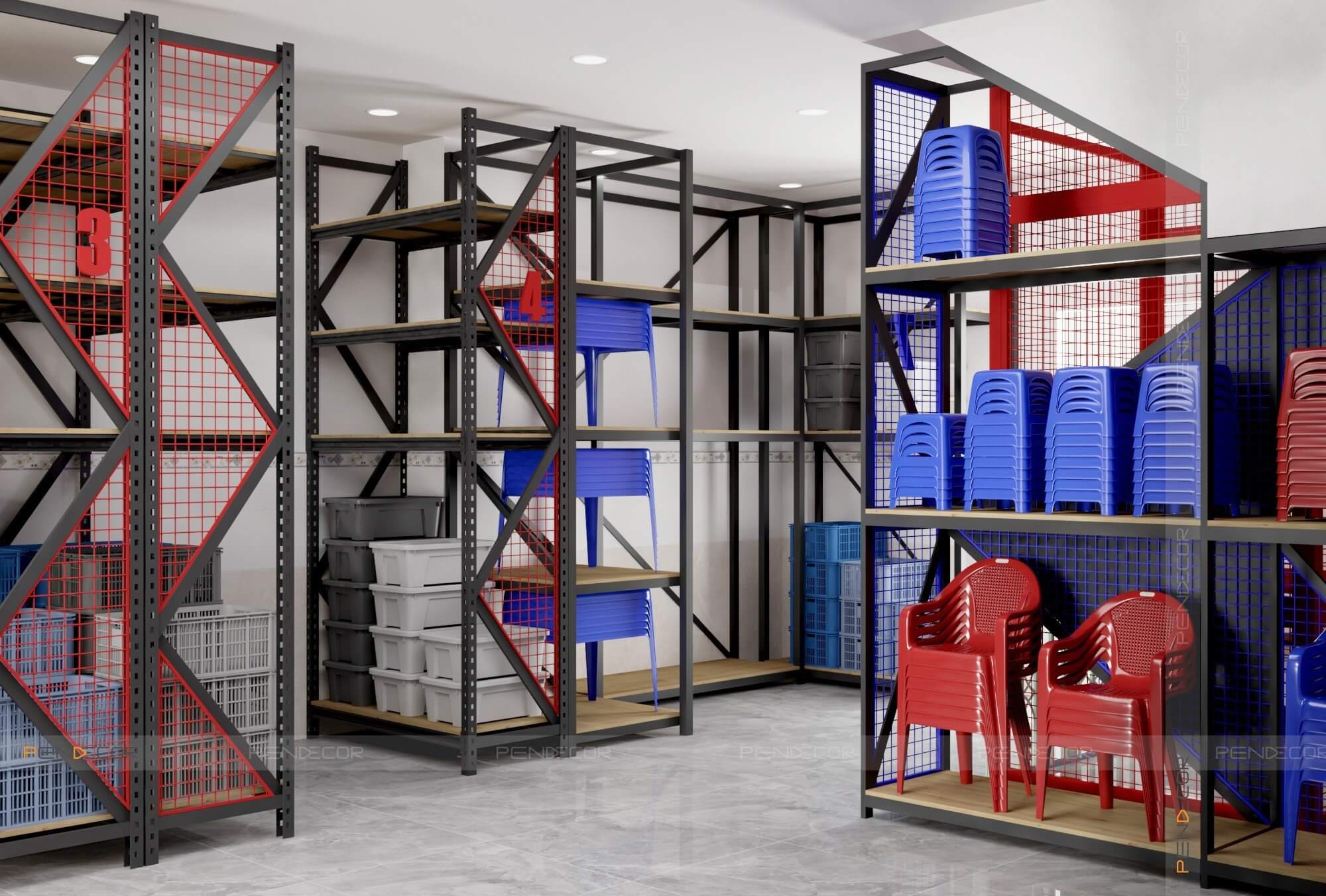 Thiết Kế Showroom Nhựa Linh Vương