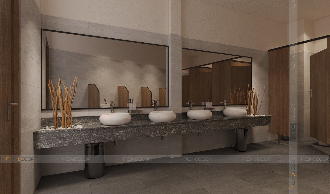 Thiết Kế Spa Hoàng Kim (Sảnh + Khu Phụ)