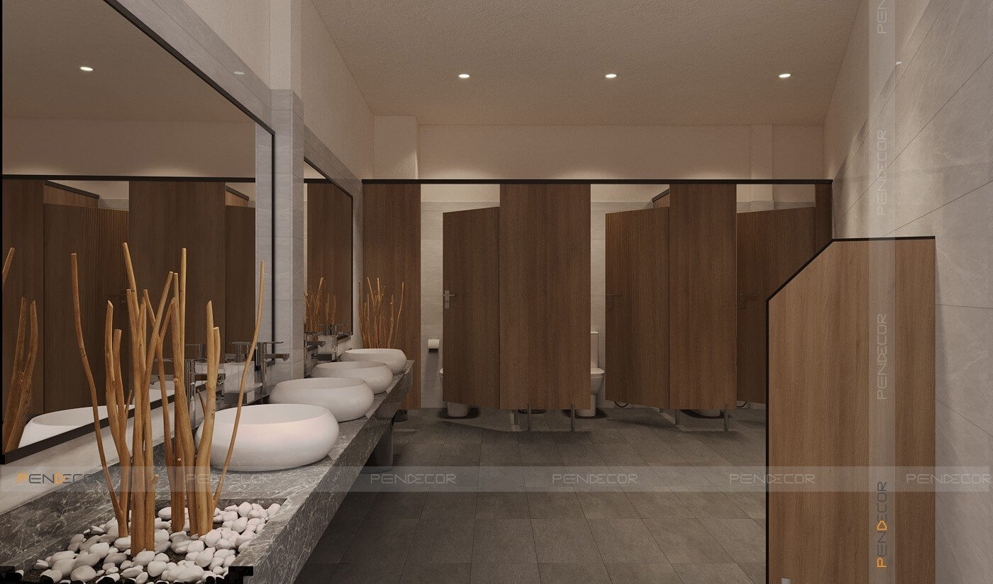 Thiết Kế Spa Hoàng Kim (Sảnh + Khu Phụ)