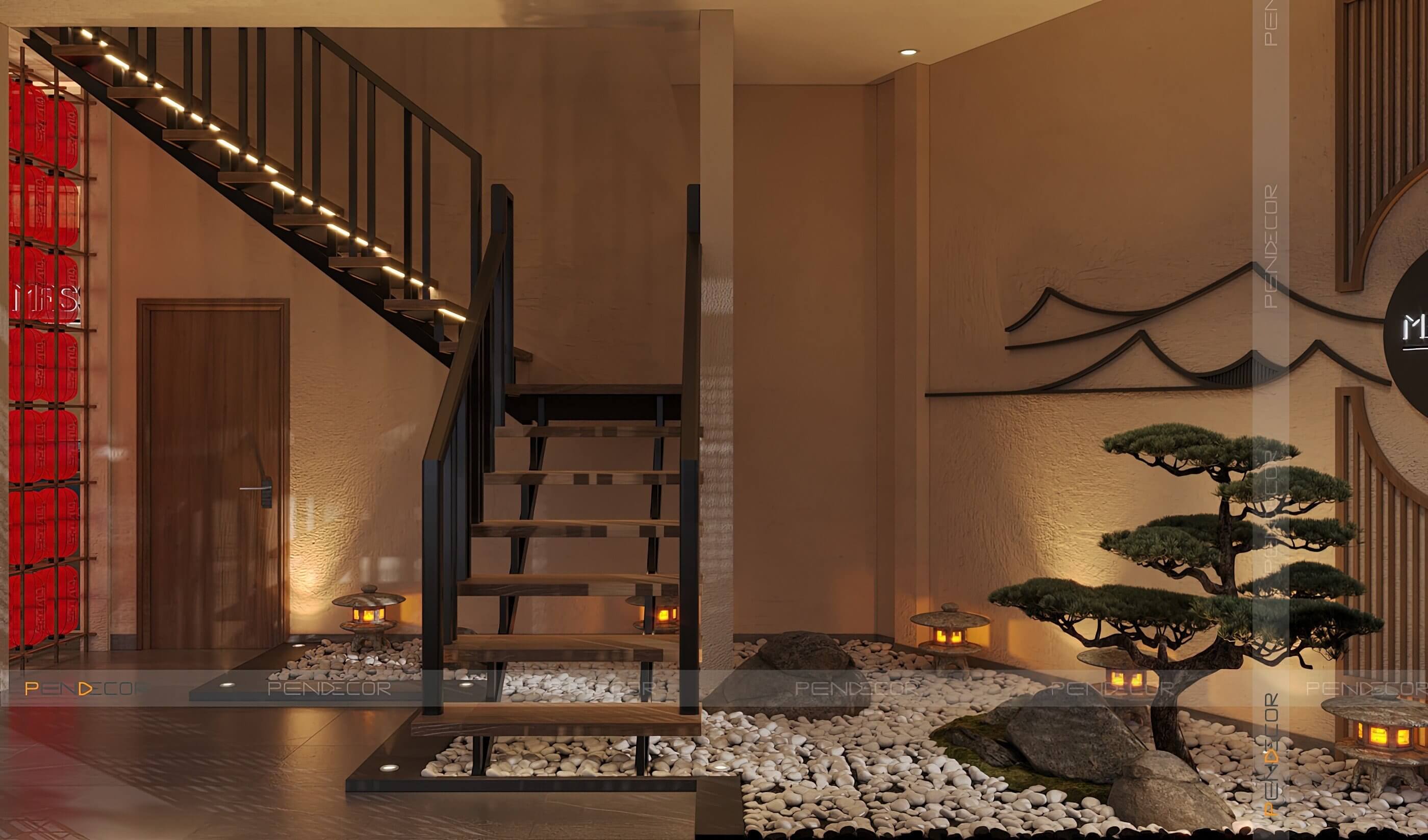 Thiết Kế Spa Hoàng Kim (Sảnh + Khu Phụ)