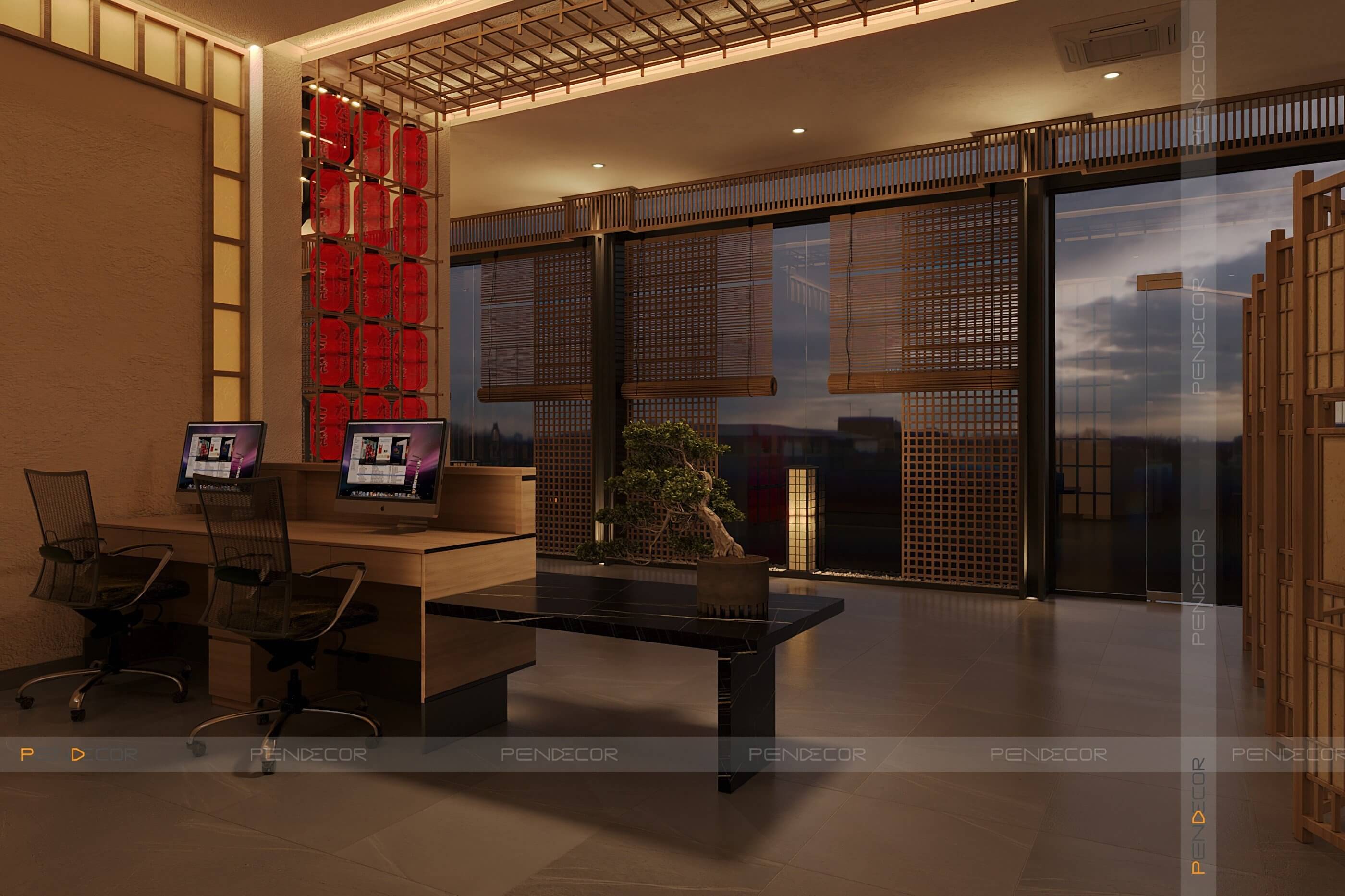 Thiết Kế Spa Hoàng Kim (Sảnh + Khu Phụ)