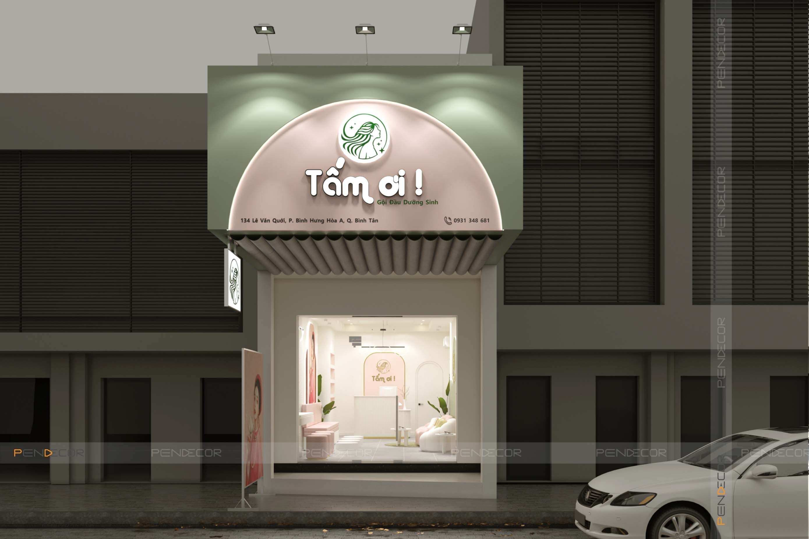 Thiết Kế Spa Gội Đầu Dưỡng Sinh Tấm Ơi