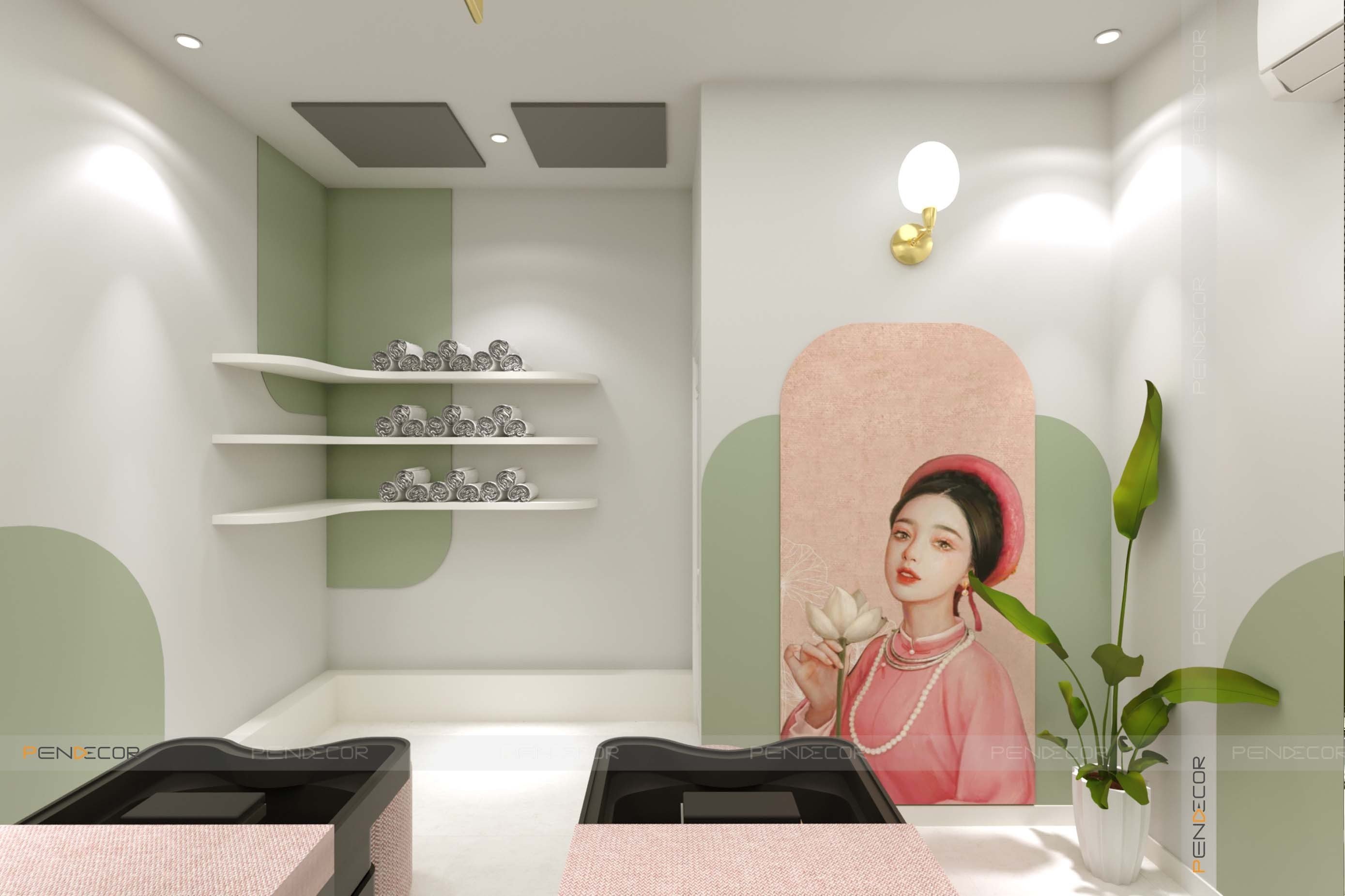 Thiết Kế Spa Gội Đầu Dưỡng Sinh Tấm Ơi