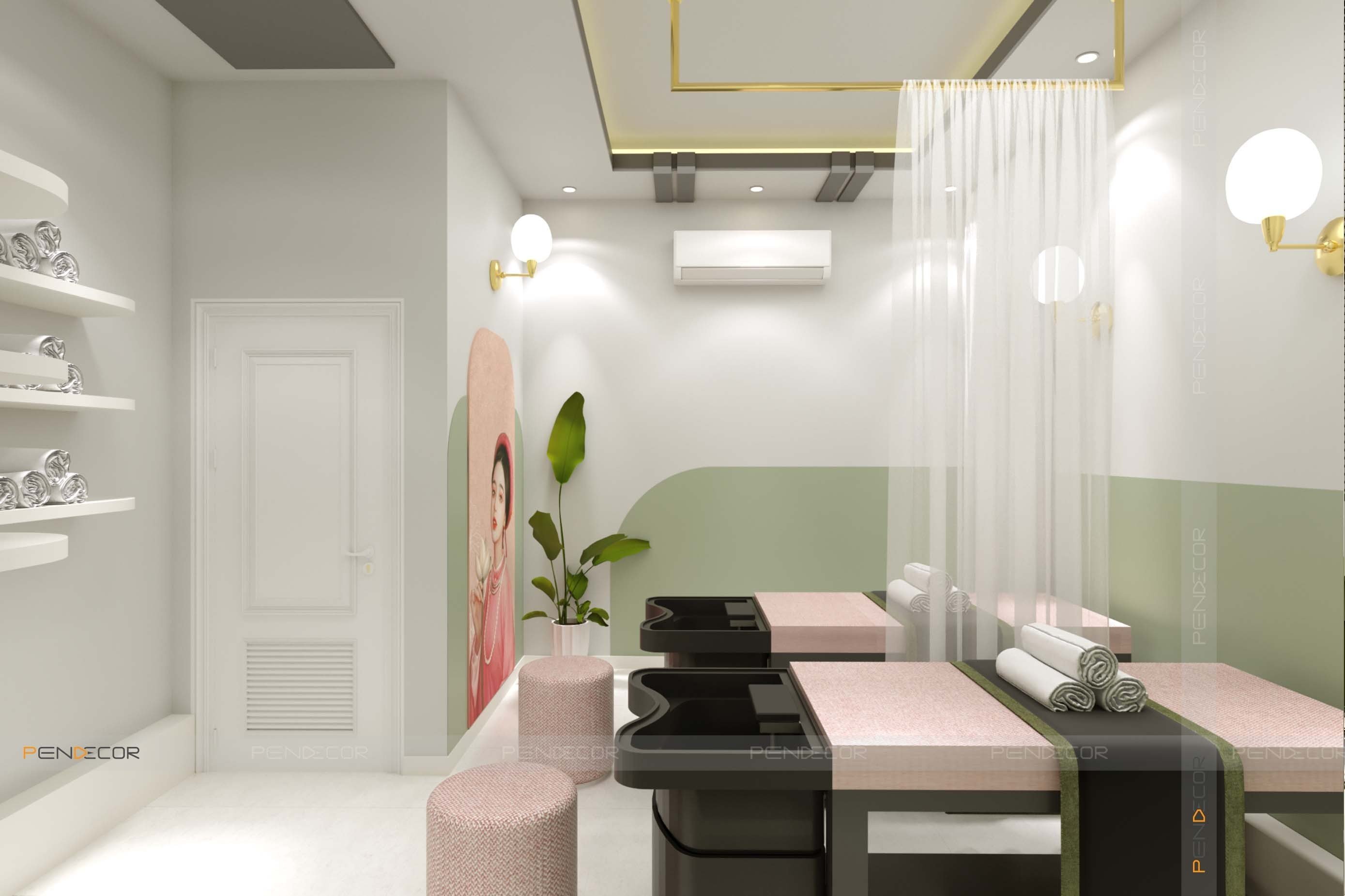 Thiết Kế Spa Gội Đầu Dưỡng Sinh Tấm Ơi