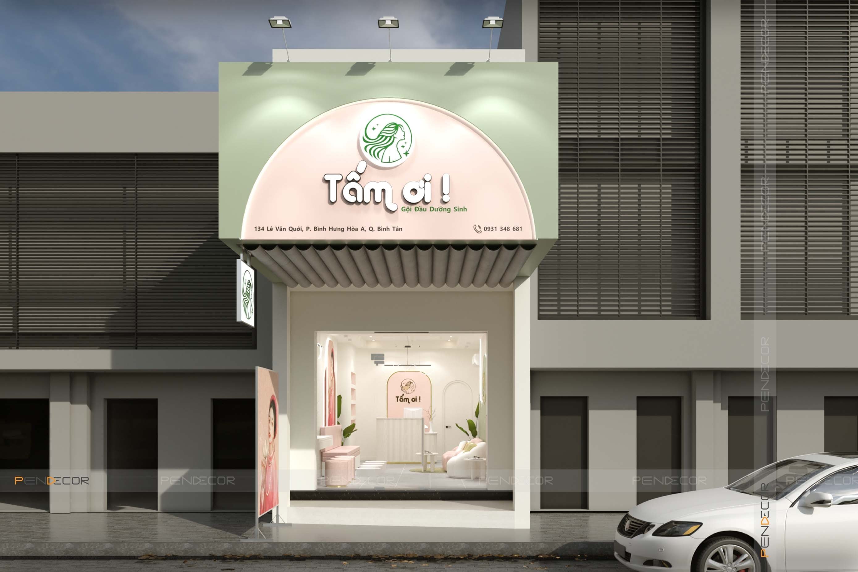 Thiết Kế Spa Gội Đầu Dưỡng Sinh Tấm Ơi