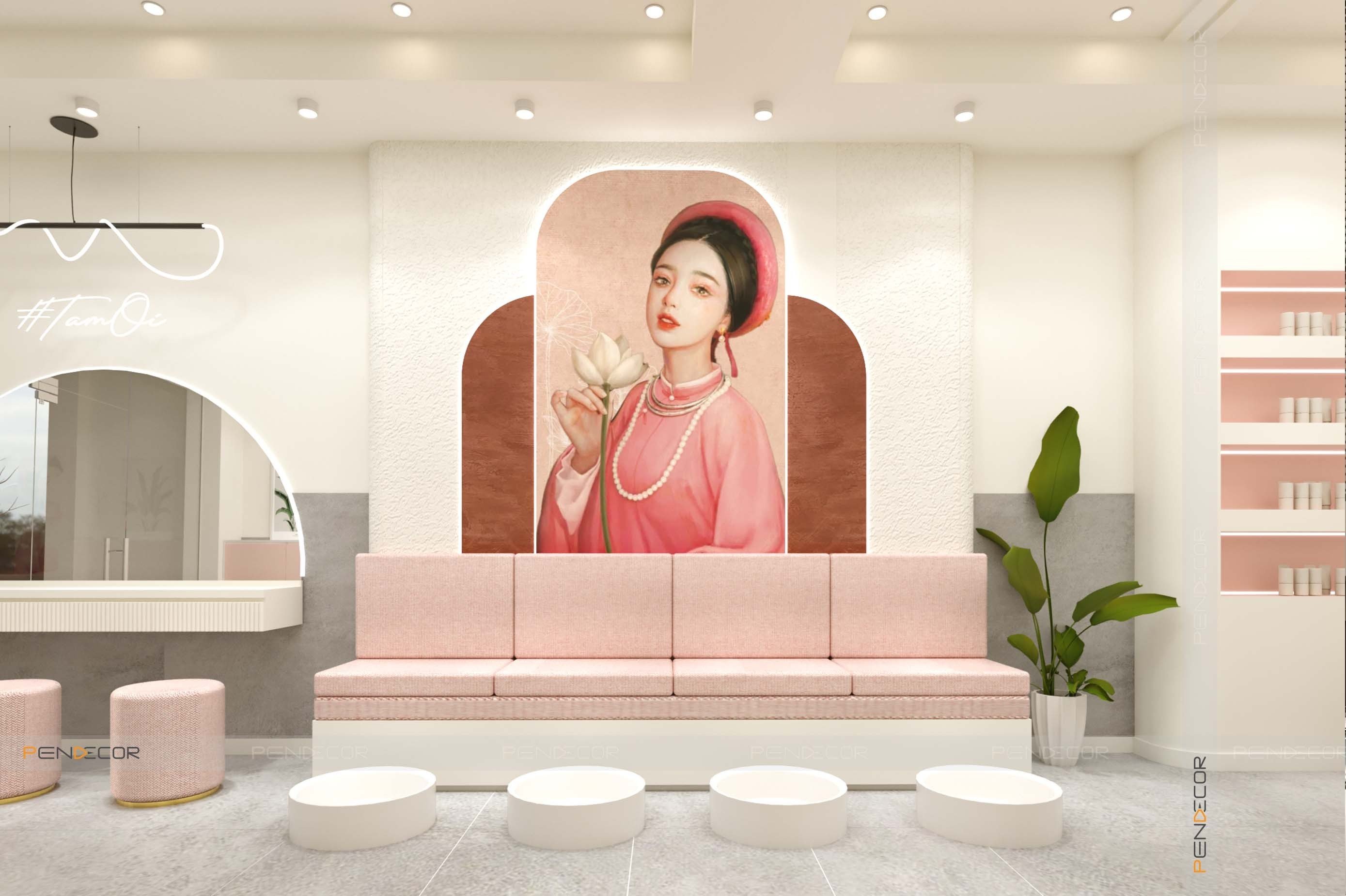 Thiết Kế Spa Gội Đầu Dưỡng Sinh Tấm Ơi