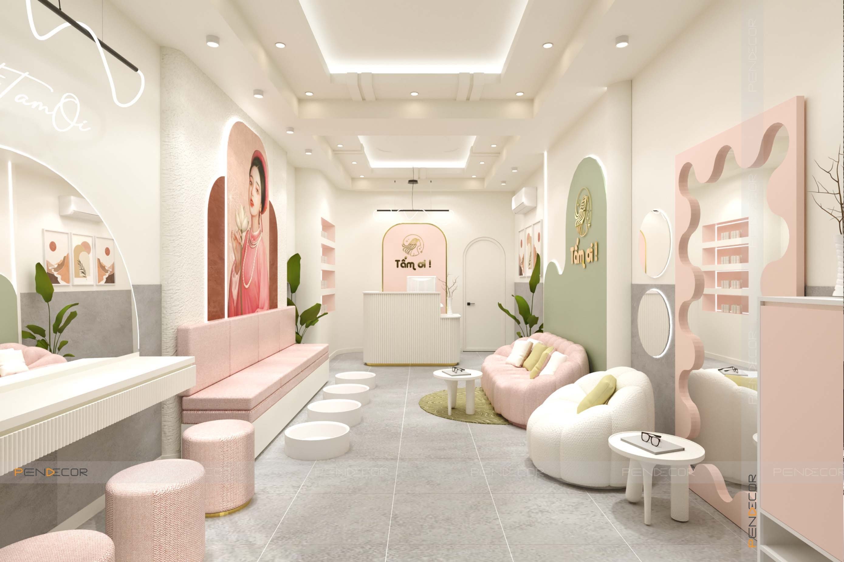 Thiết Kế Spa Gội Đầu Dưỡng Sinh Tấm Ơi