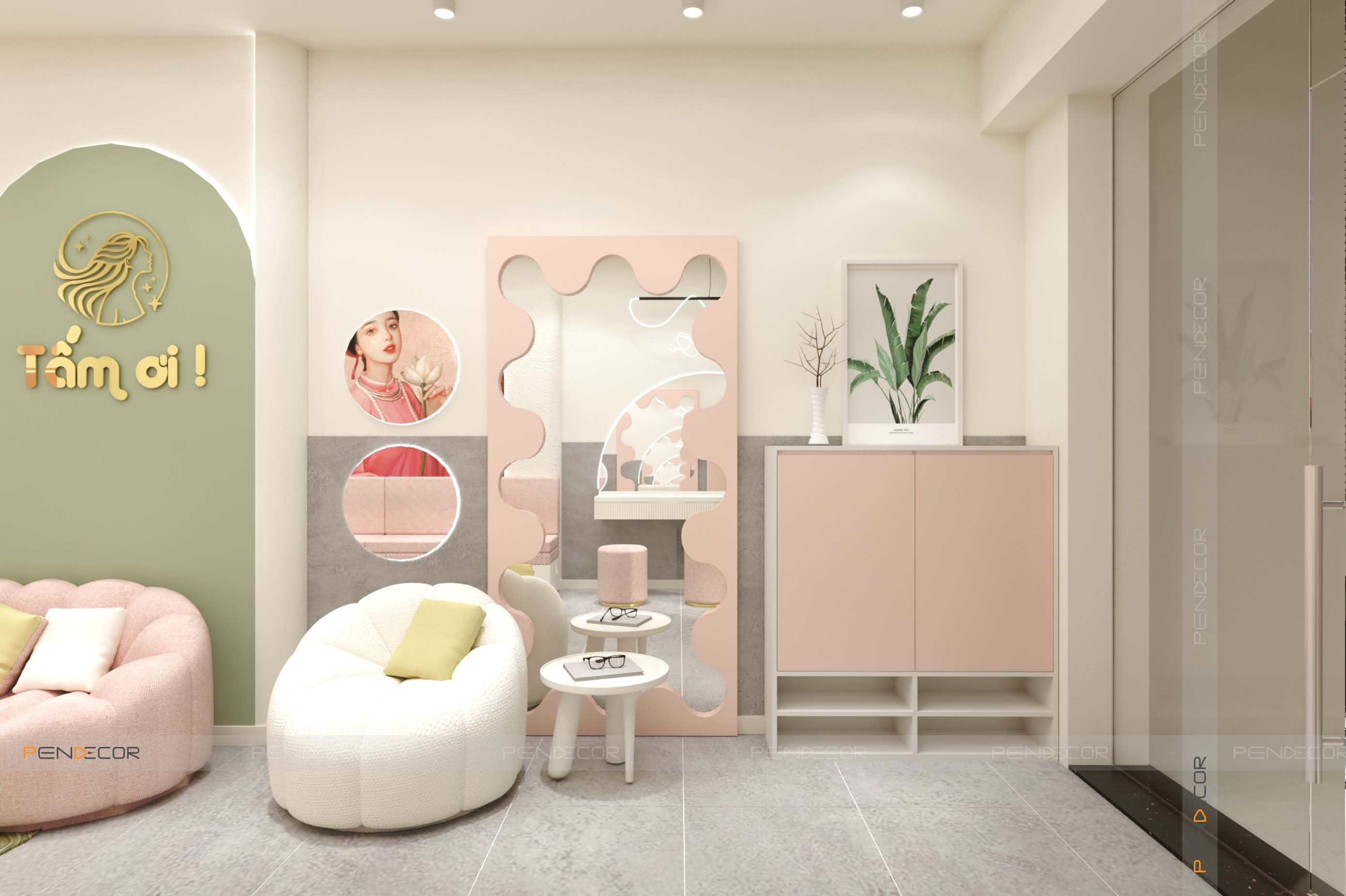 Thiết Kế Spa Gội Đầu Dưỡng Sinh Tấm Ơi