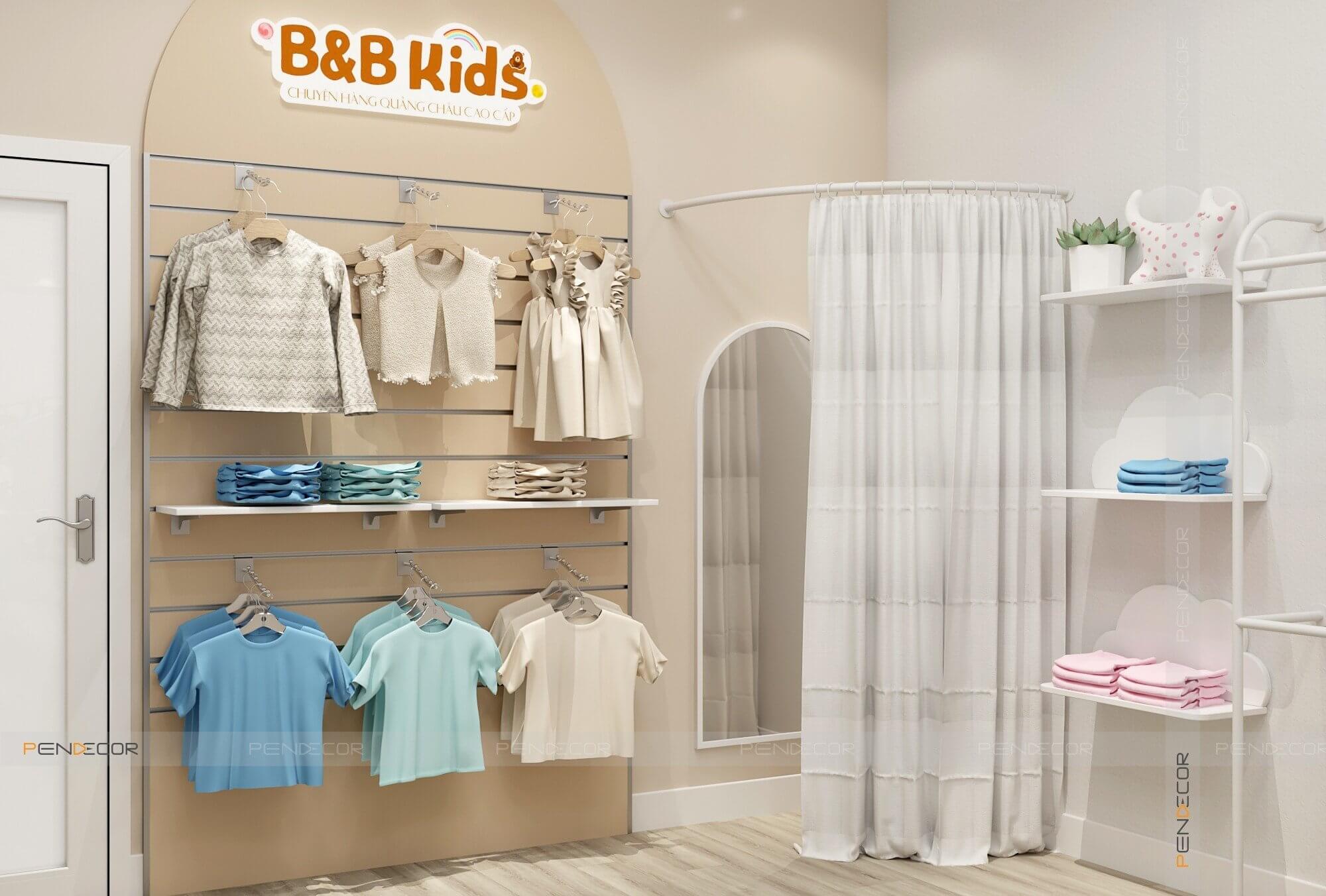 Thiết Kế Shop Thời Trang Trẻ Em B&B Kids