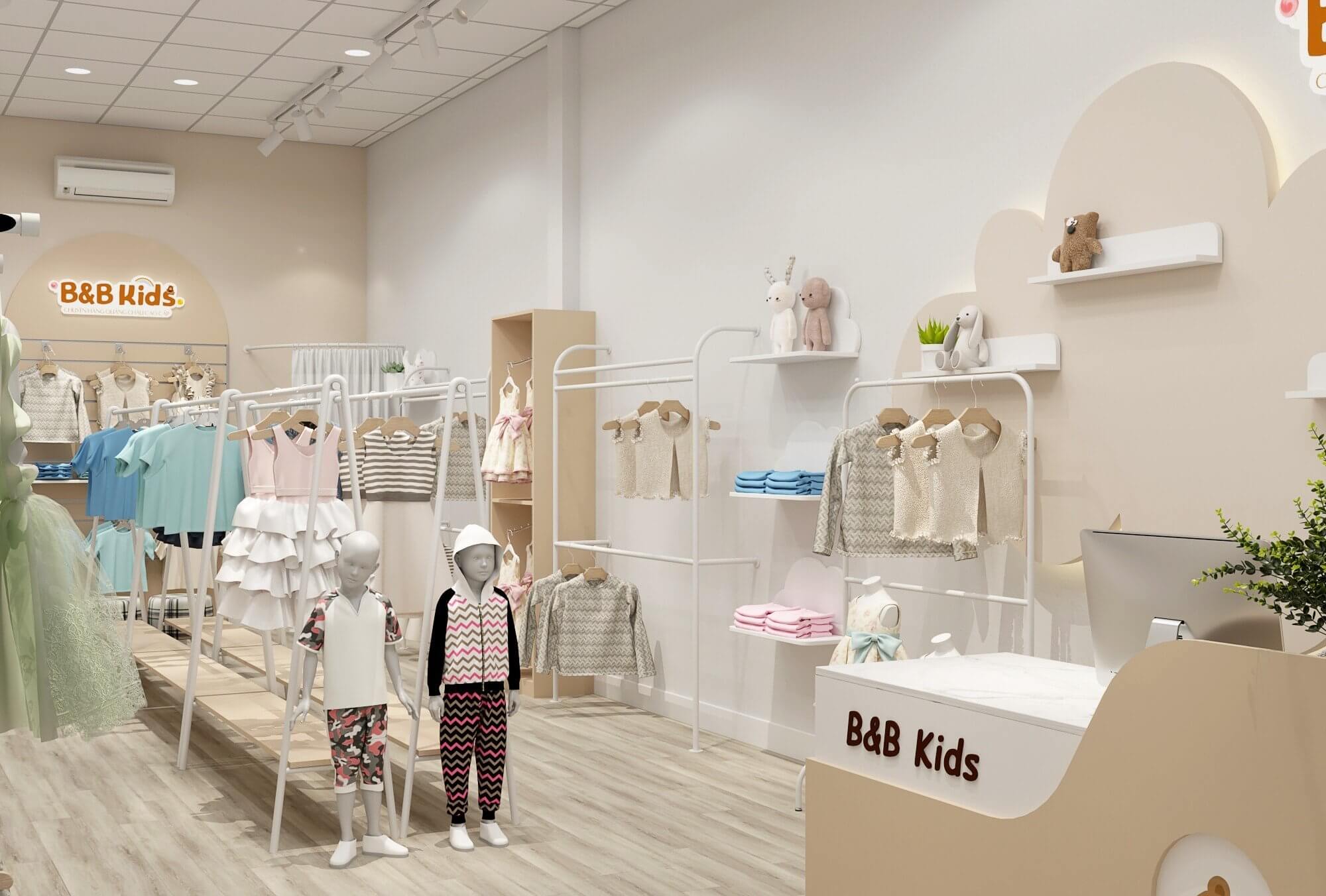 Thiết Kế Shop Thời Trang Trẻ Em B&B Kids