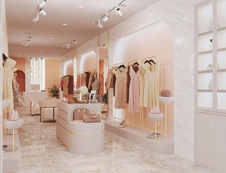 mẫu thiết kế shop quần áo 20m2 - 12