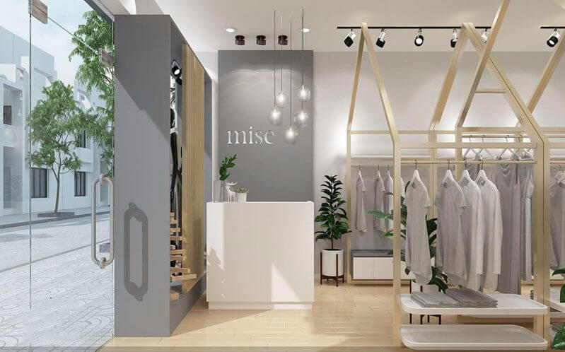 mẫu thiết kế shop quần áo 20m2 - 2