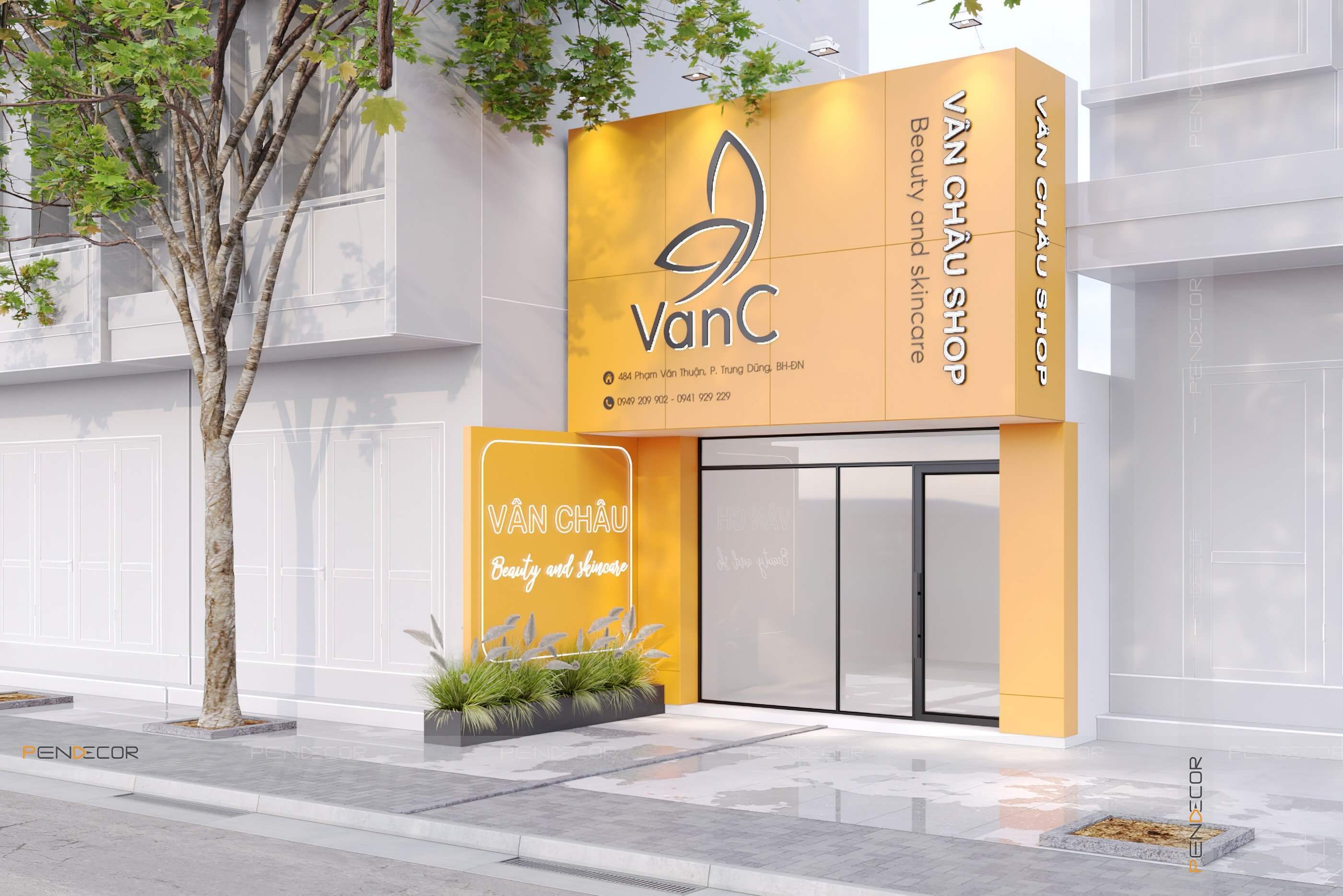 Thiết Kế Shop Mỹ Phẩm Vân Châu (VanC)