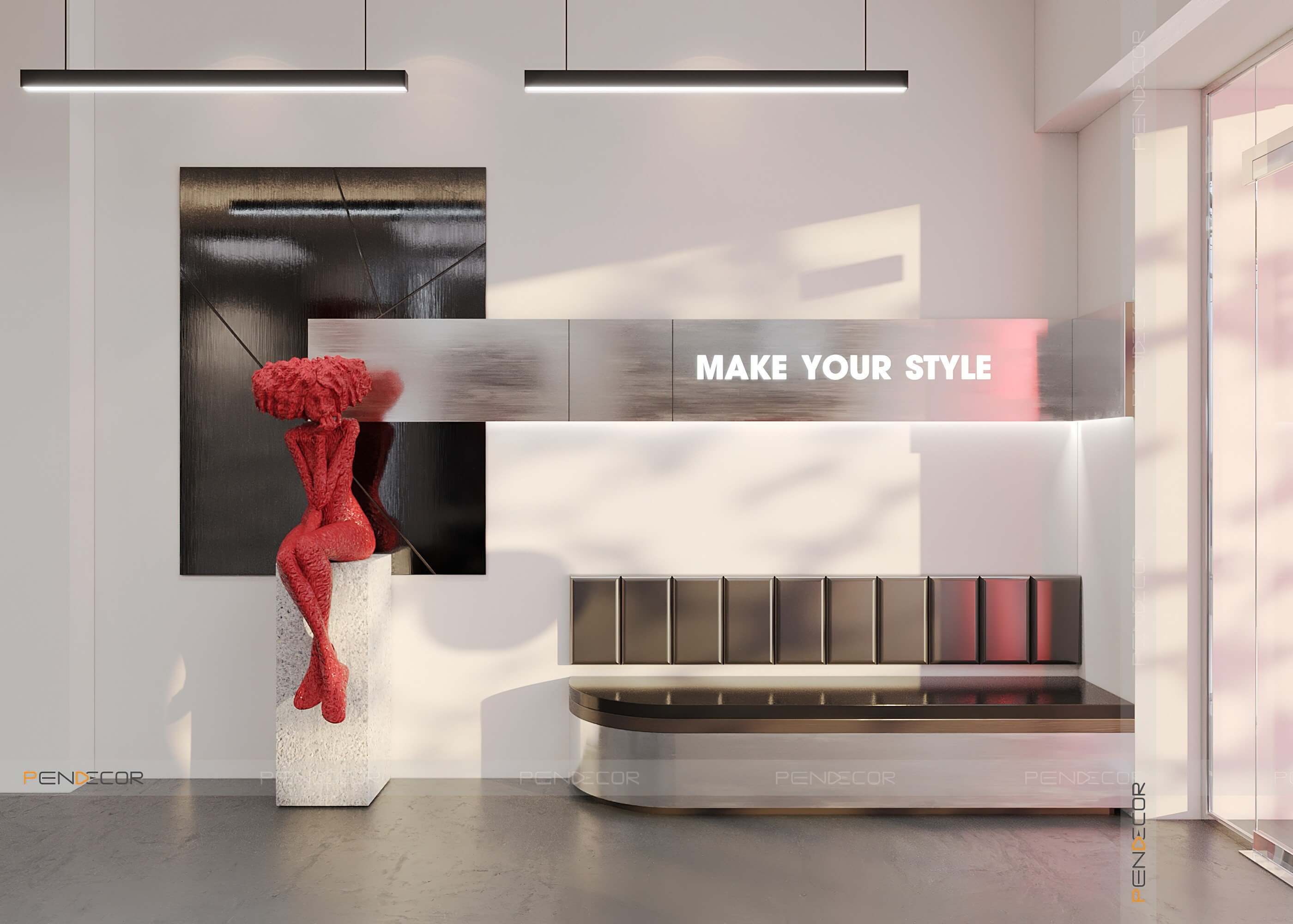 Thiết Kế Tiệm Cắt Tóc Bling Hair Studio