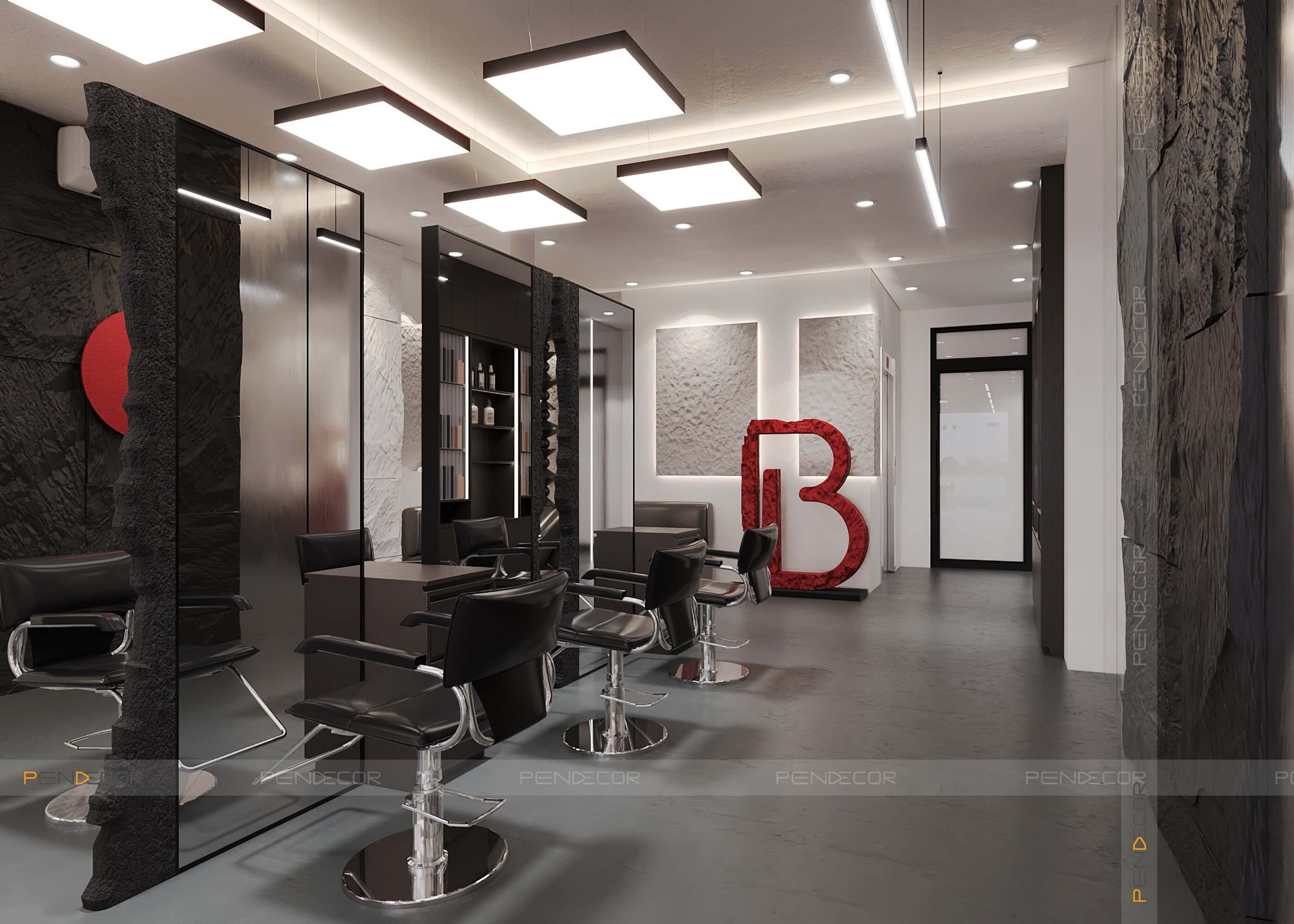 Thiết Kế Tiệm Cắt Tóc Bling Hair Studio
