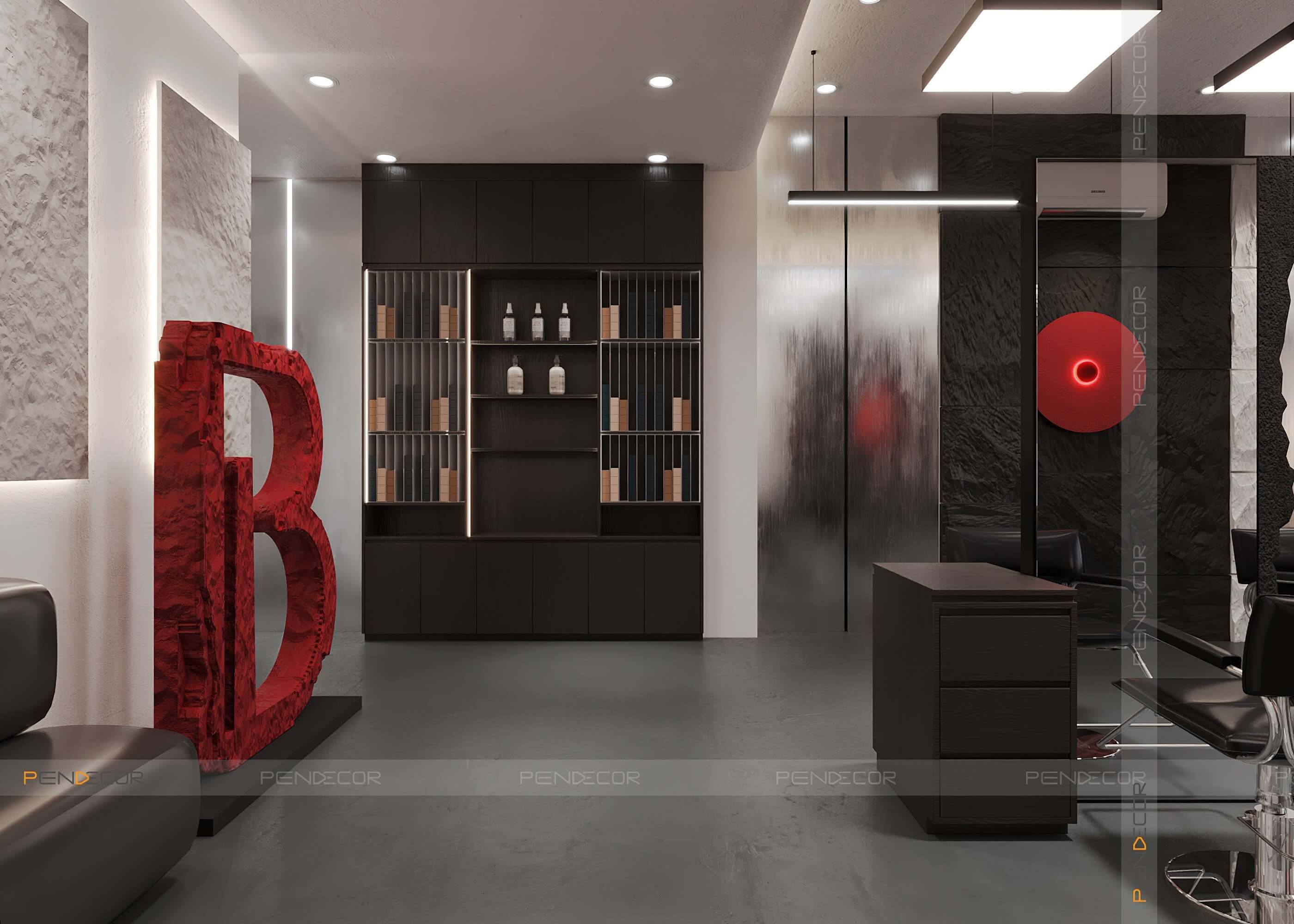 Thiết Kế Tiệm Cắt Tóc Bling Hair Studio