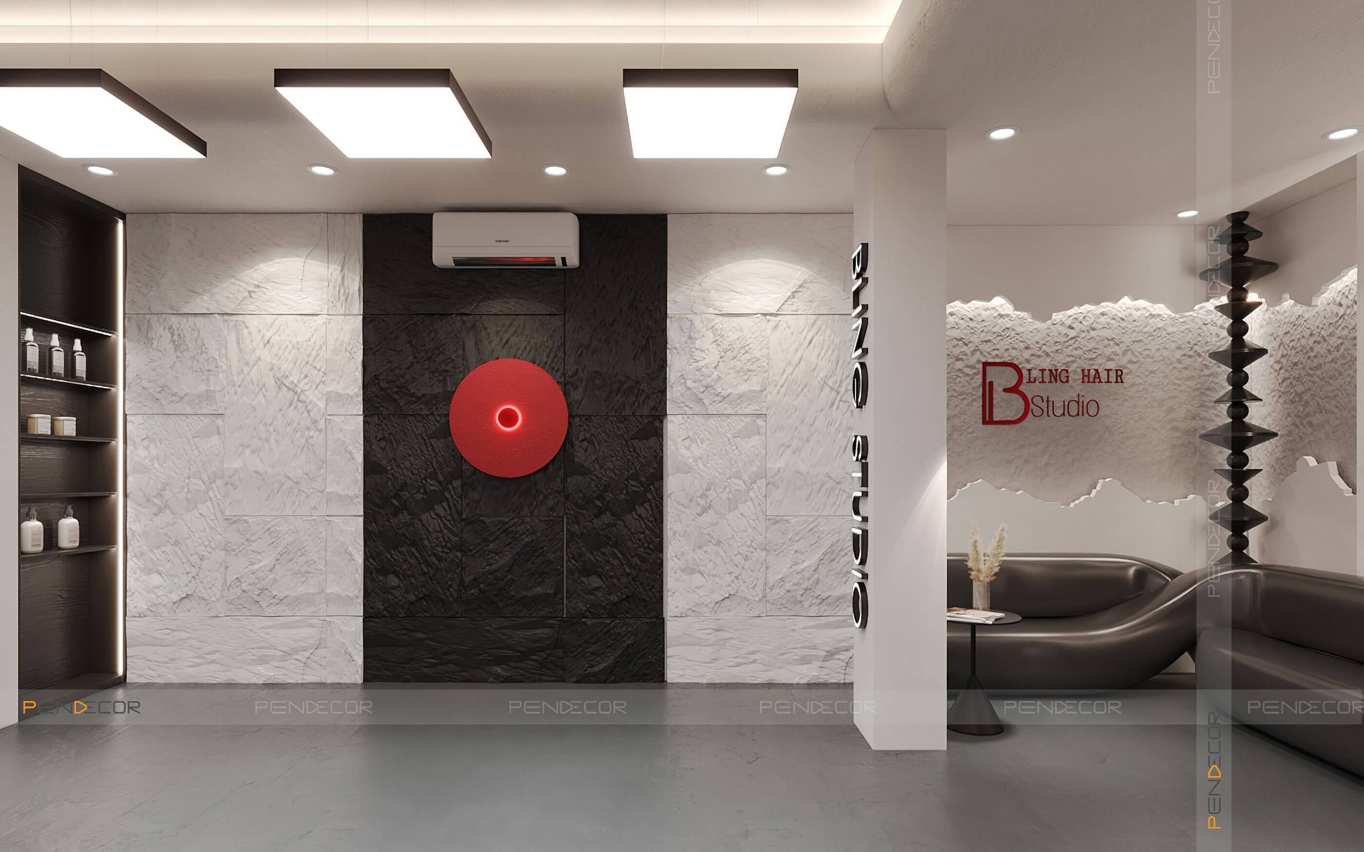 Thiết Kế Tiệm Cắt Tóc Bling Hair Studio