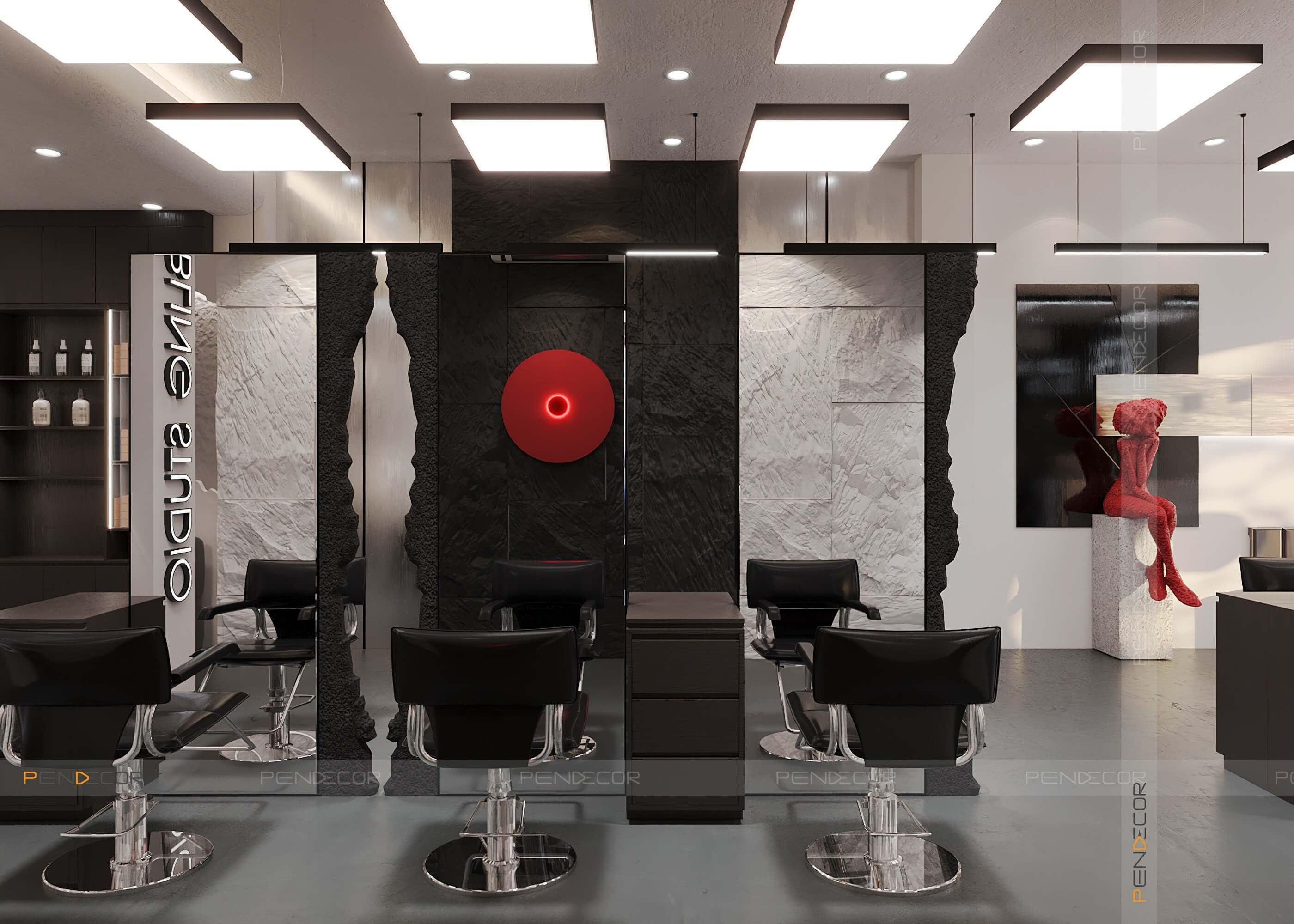 Thiết Kế Tiệm Cắt Tóc Bling Hair Studio