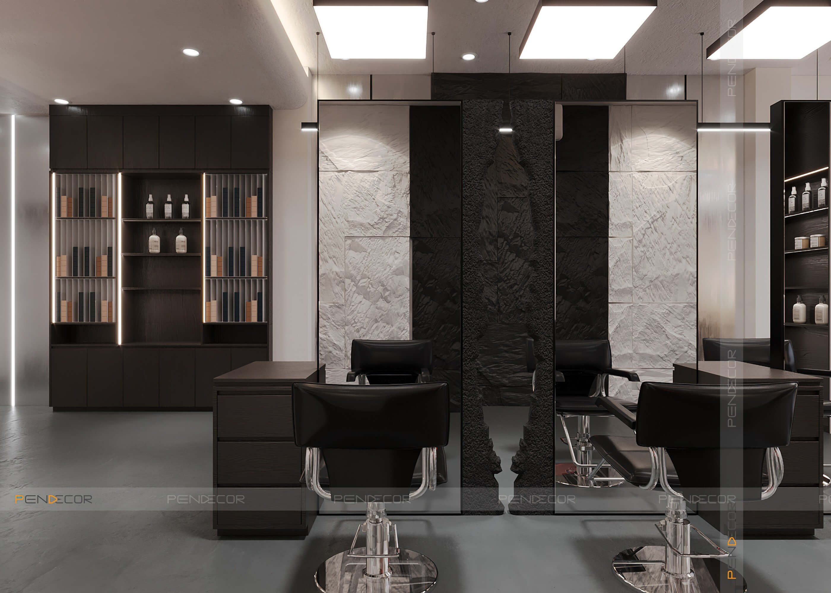 Thiết Kế Tiệm Cắt Tóc Bling Hair Studio