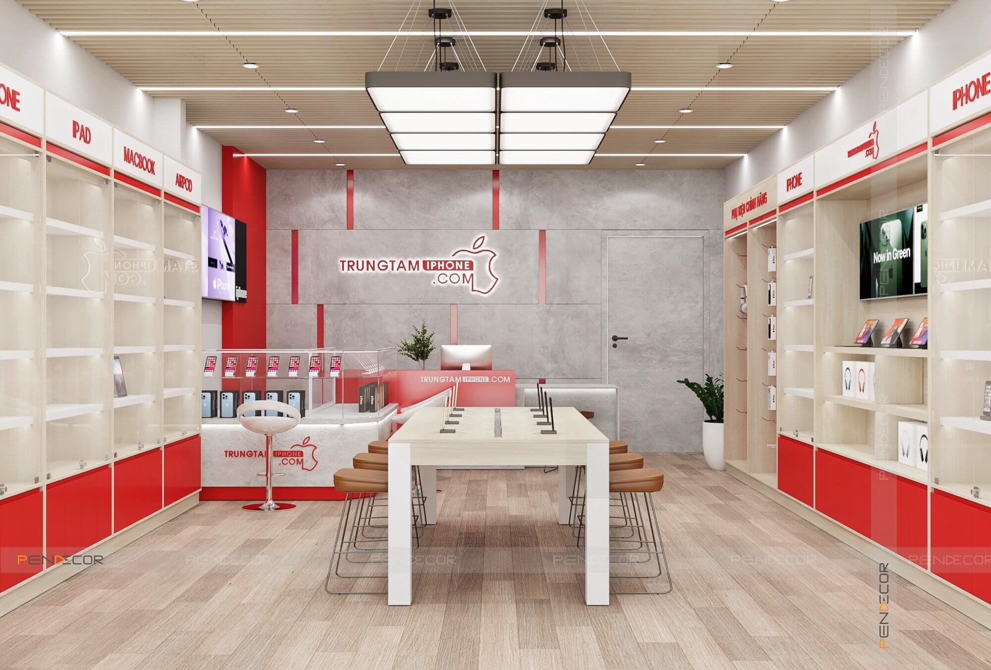 Thiết Kế Shop Điện Thoại TRUNGTAMIPHONE.COM