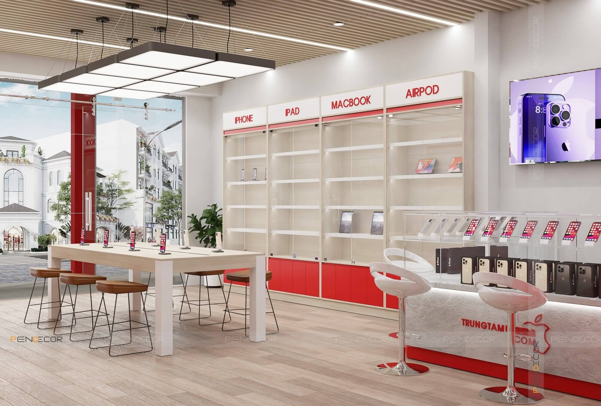 Thiết Kế Shop Điện Thoại TRUNGTAMIPHONE.COM