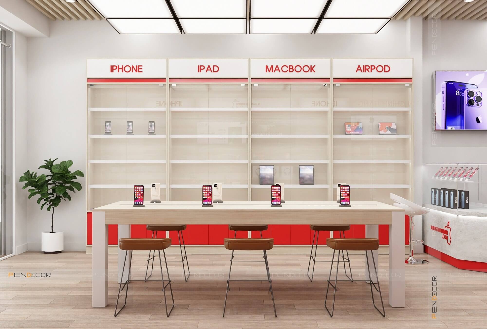 Thiết Kế Shop Điện Thoại TRUNGTAMIPHONE.COM