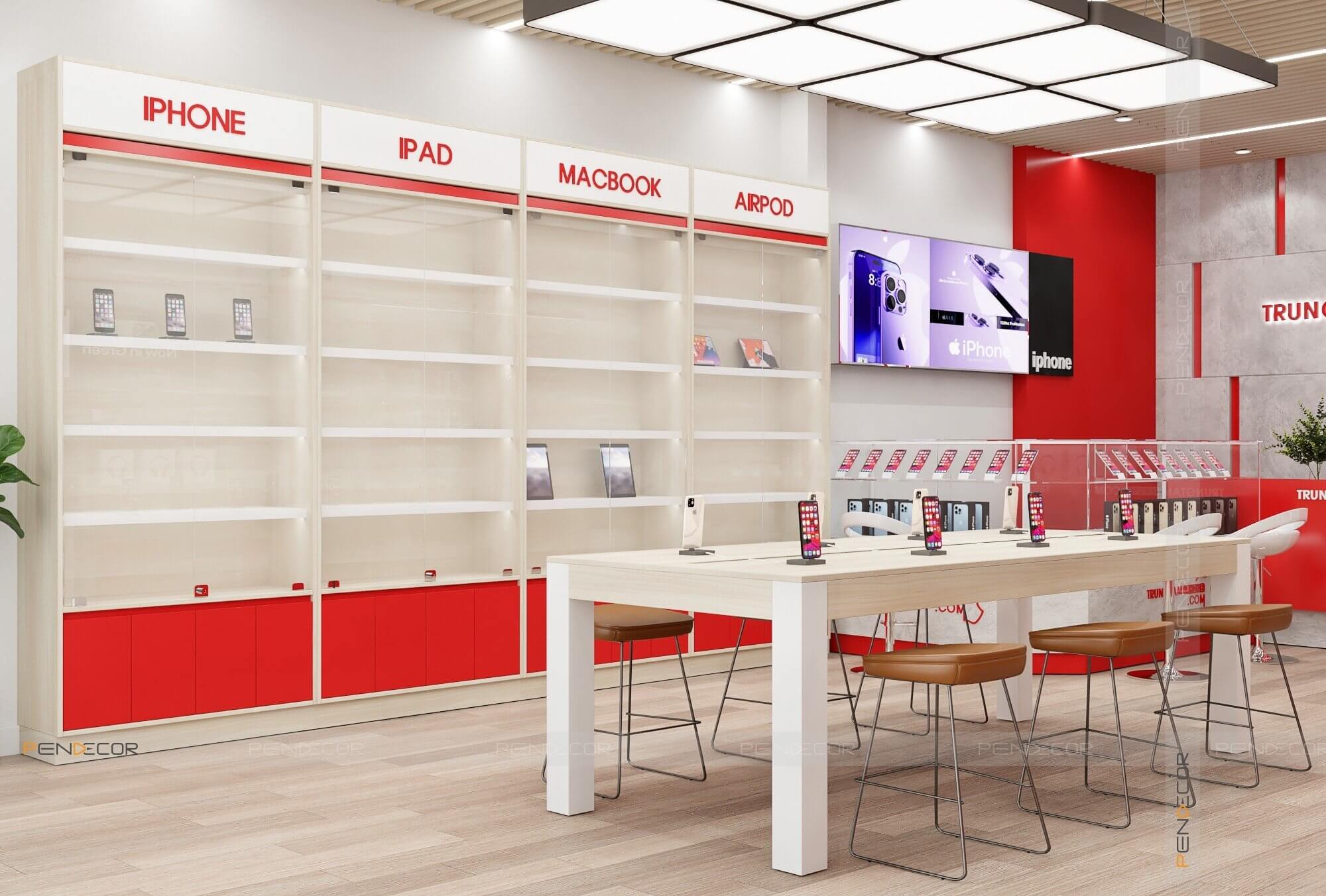 Thiết Kế Shop Điện Thoại TRUNGTAMIPHONE.COM