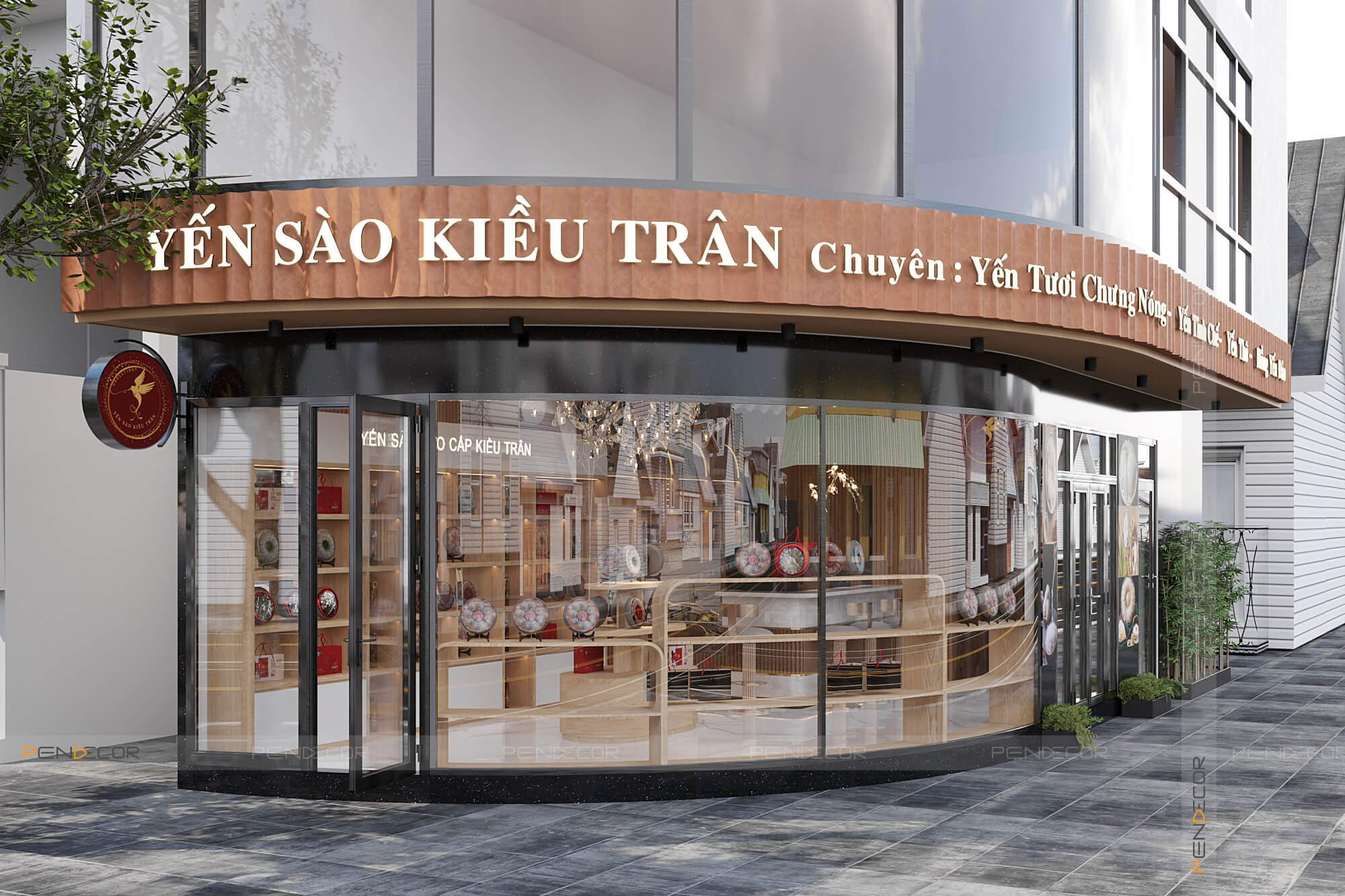 Thiết Kế Cửa Hàng Yến Sào Kiều Trân