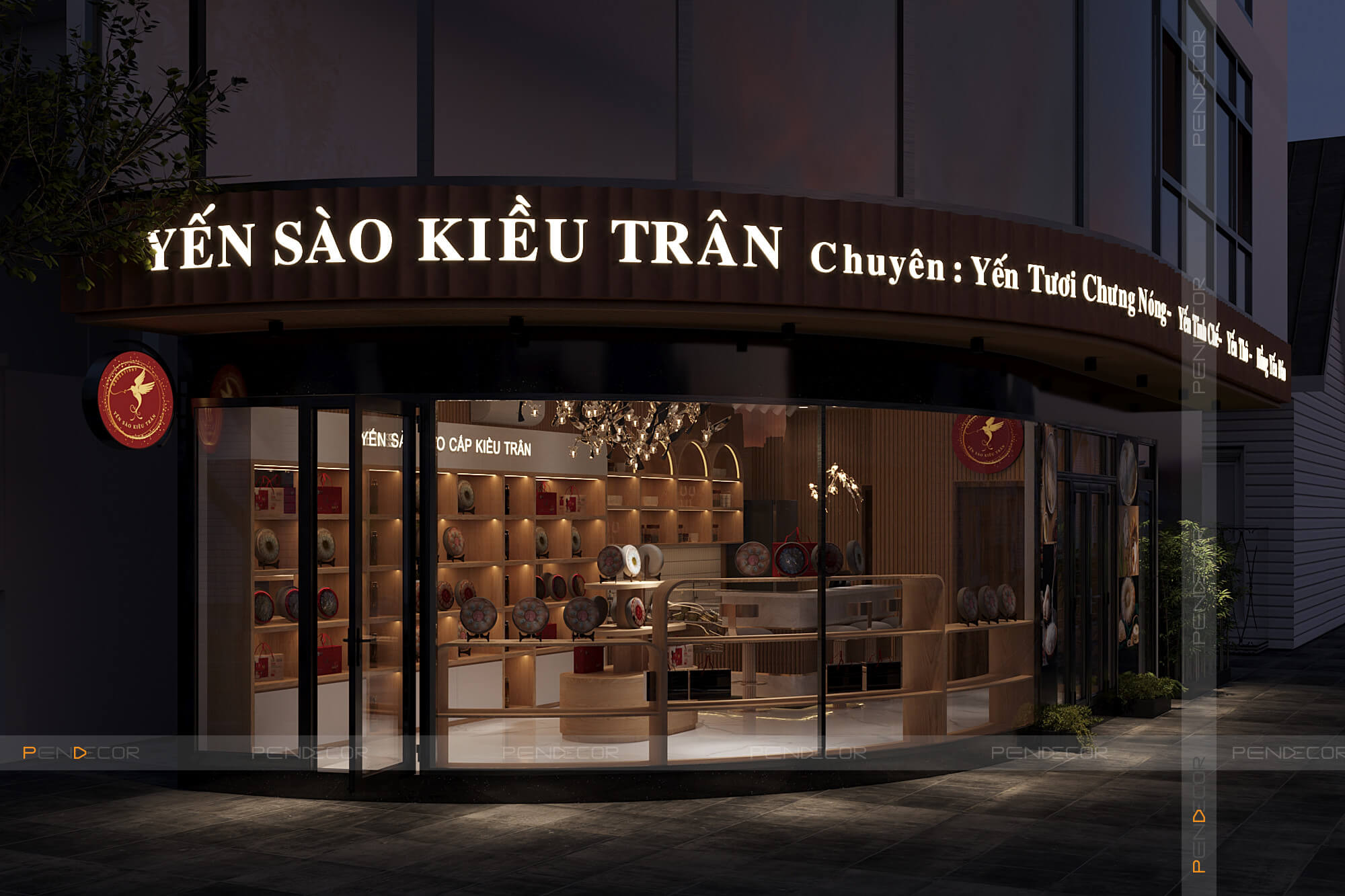 Thiết Kế Cửa Hàng Yến Sào Kiều Trân
