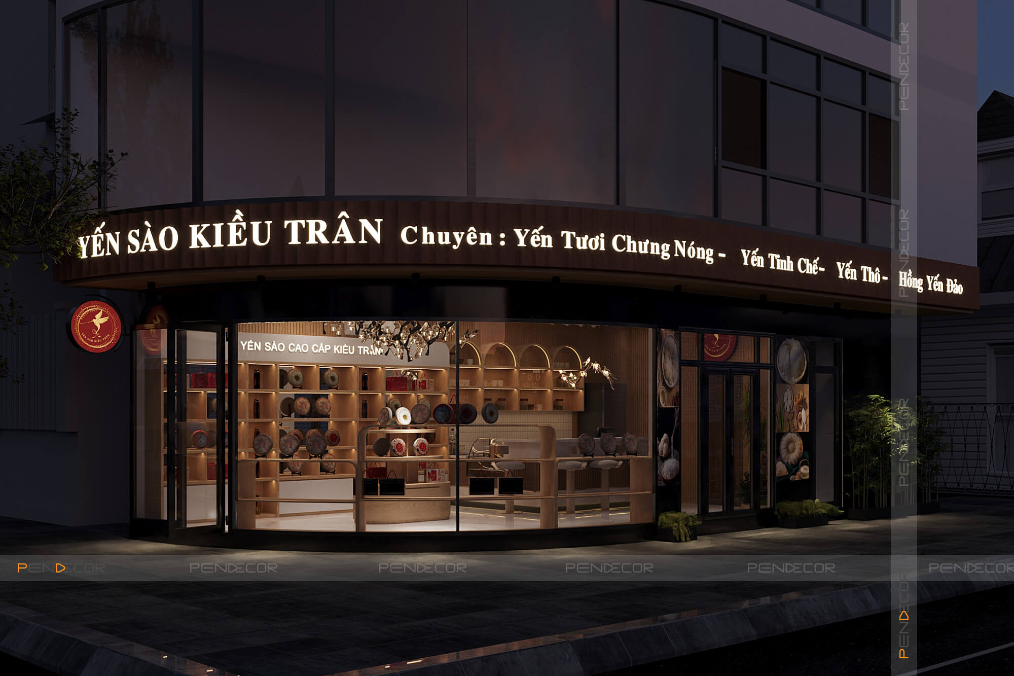 Thiết Kế Cửa Hàng Yến Sào Kiều Trân