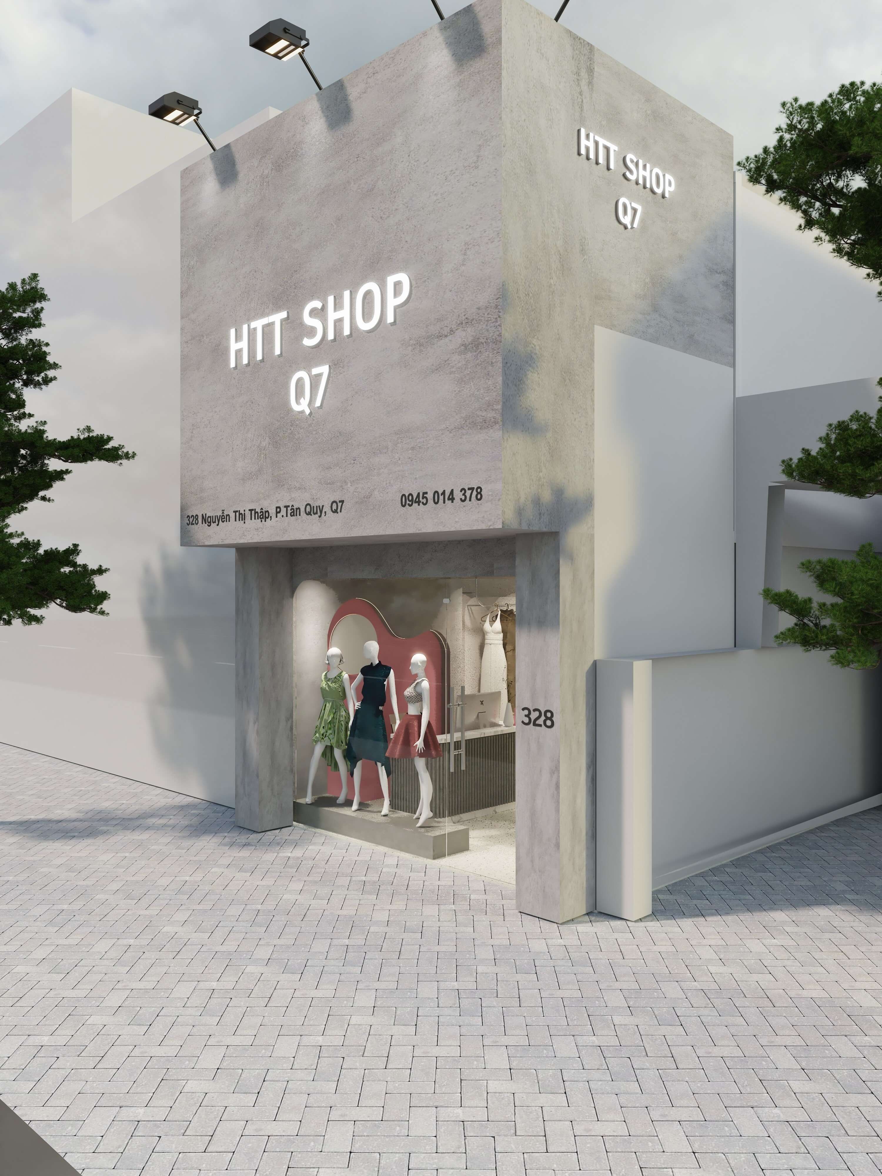 Thiết Kế Shop Thời Trang Nữ HTT Shop