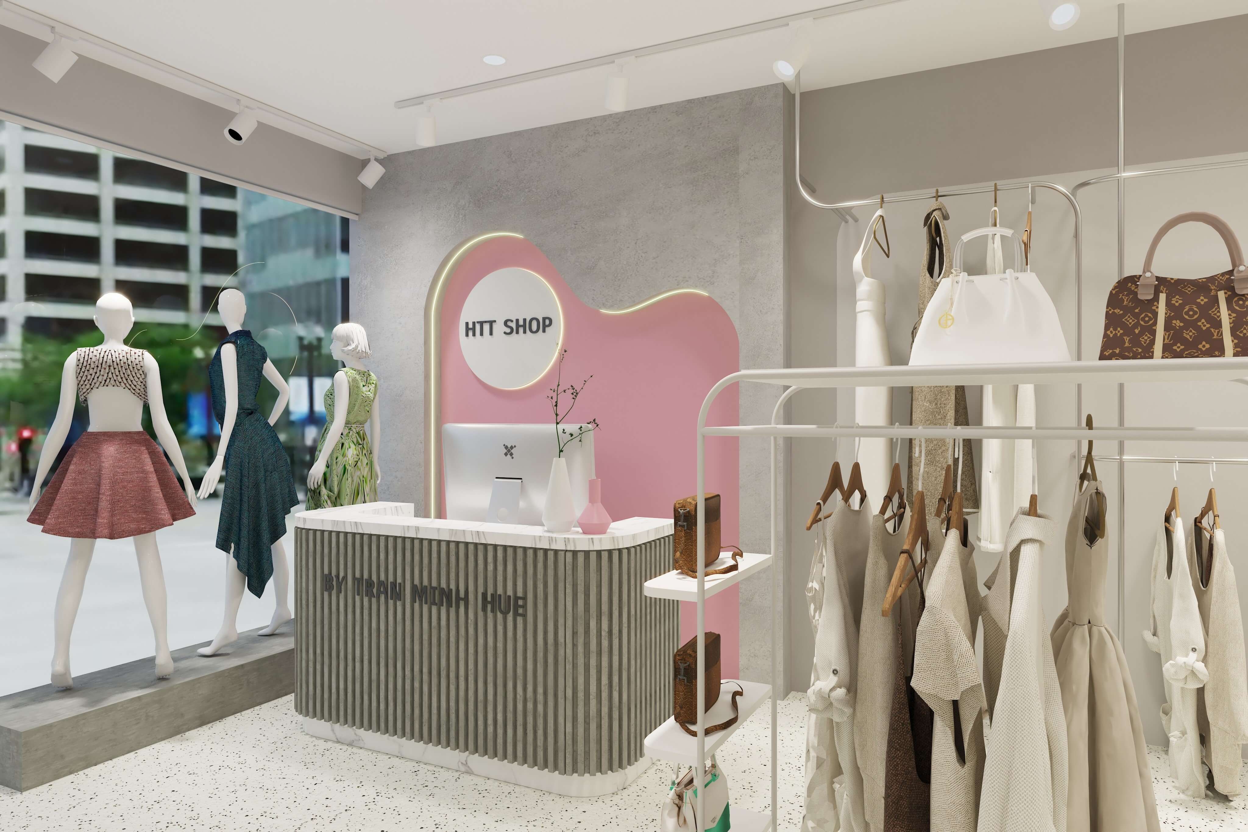 Thiết Kế Shop Thời Trang Nữ HTT Shop