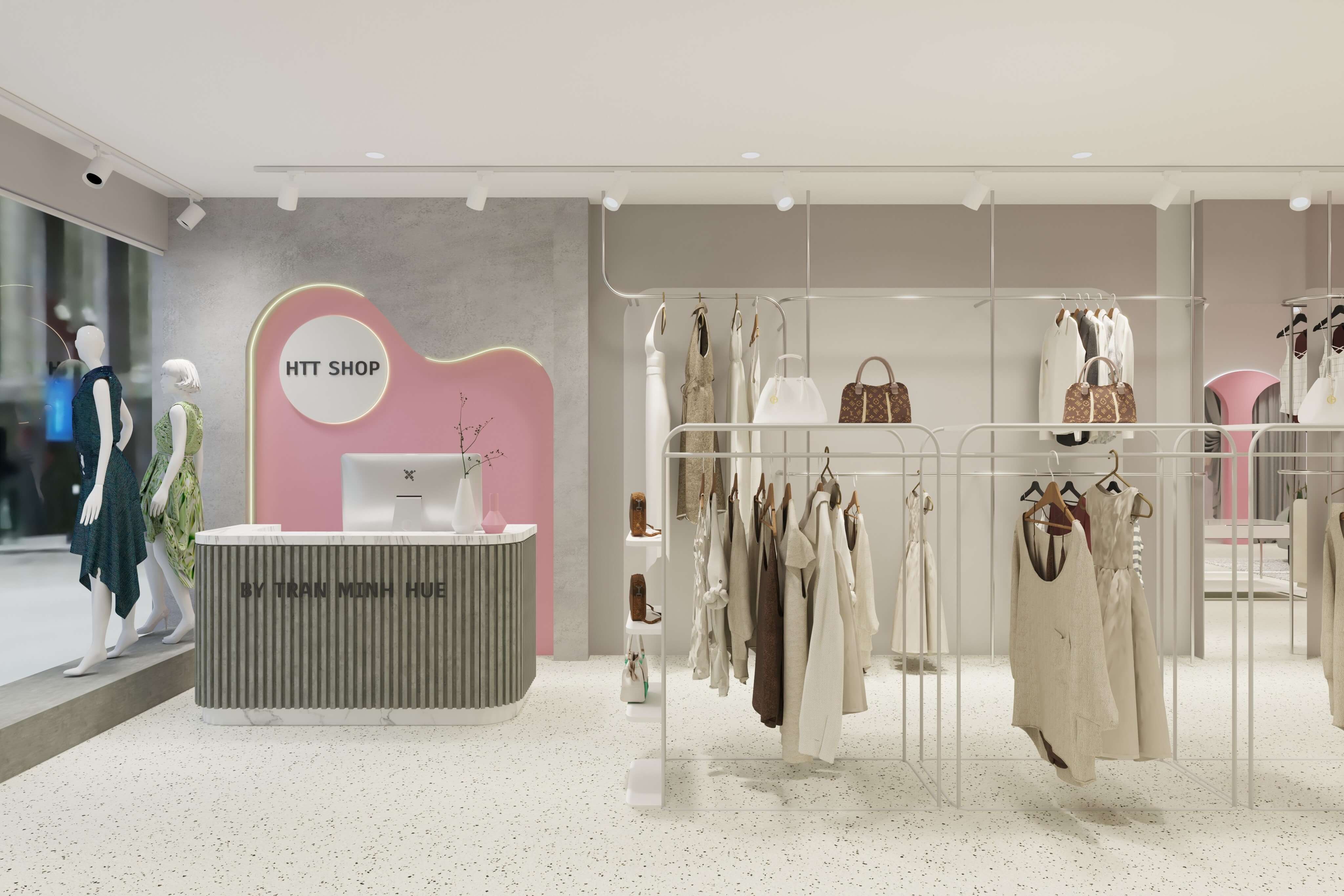 Thiết Kế Shop Thời Trang Nữ HTT Shop