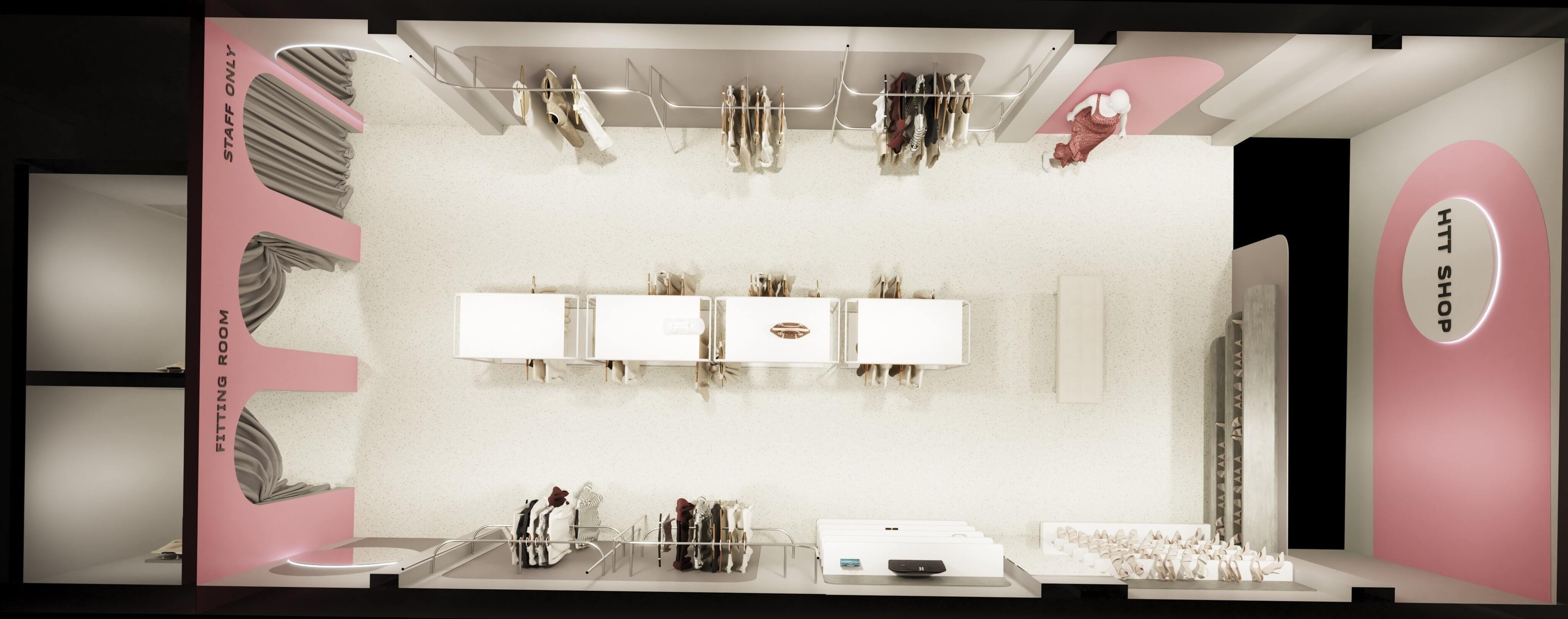 Thiết Kế Shop Thời Trang Nữ HTT Shop