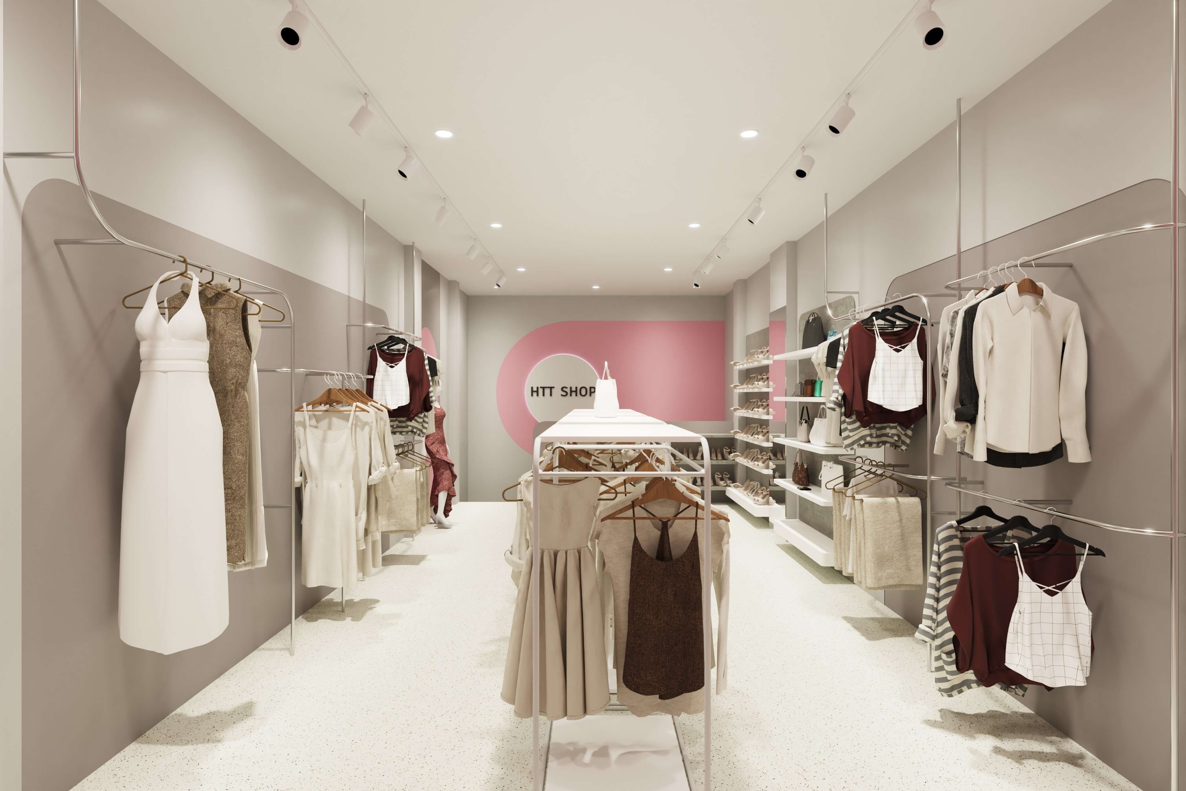 Thiết Kế Shop Thời Trang Nữ HTT Shop